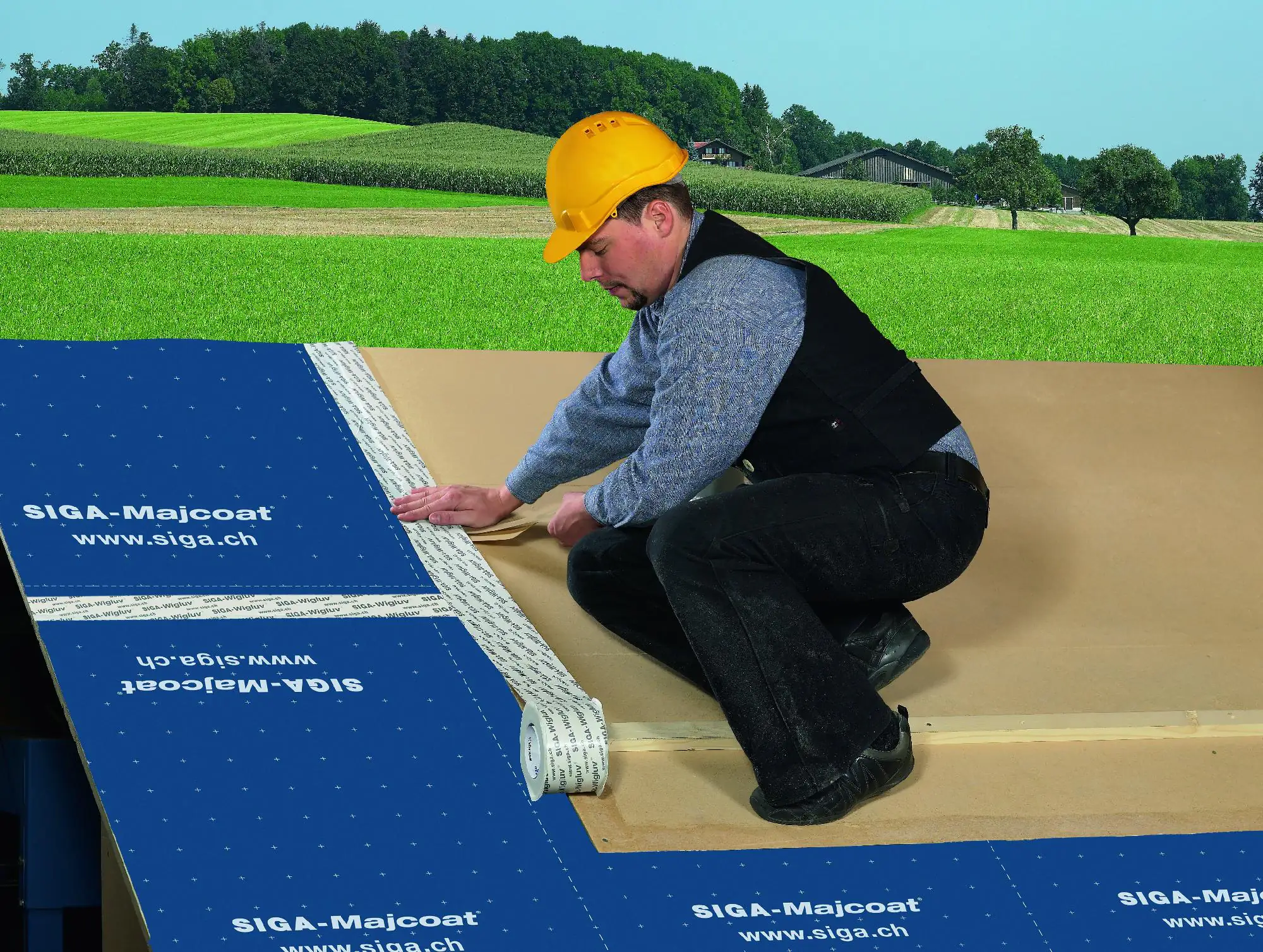 Siga Klebeband Wigluv 25 m x 15 cm weiß