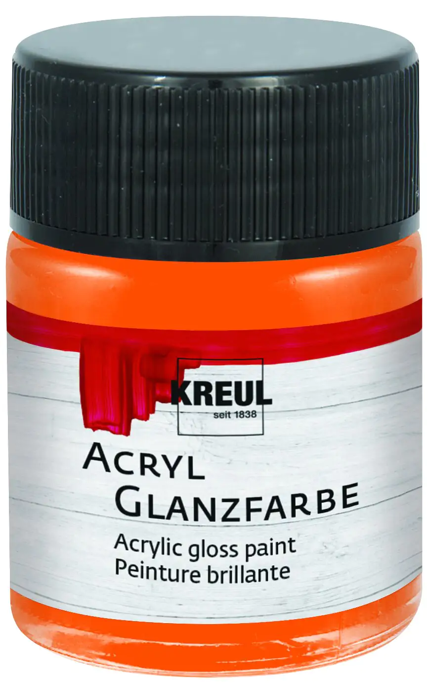 Kreul Acryl Glanzfarbe orange 50 ml