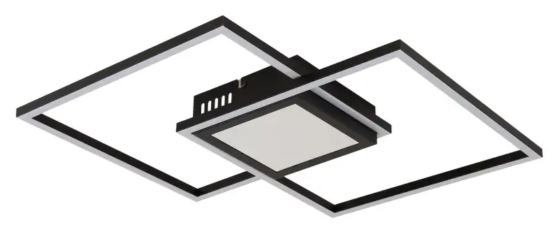 Globo Deckenleuchte Saunders 42,6 x 42,6 cm L x B schwarz CCT