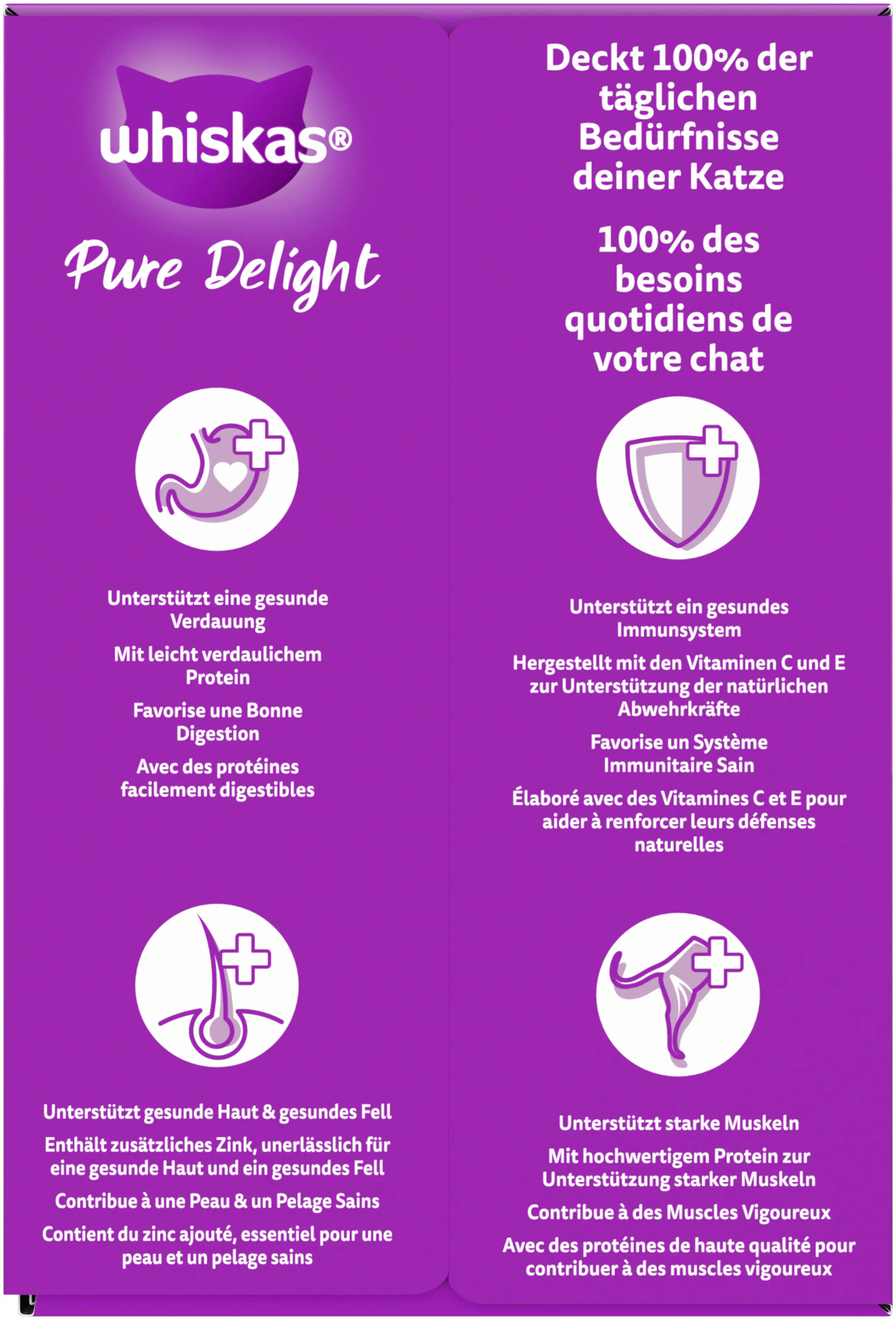 Whiskas Multipack Pure Delight Geflügelragout Katzenfutter 12 x 85 g