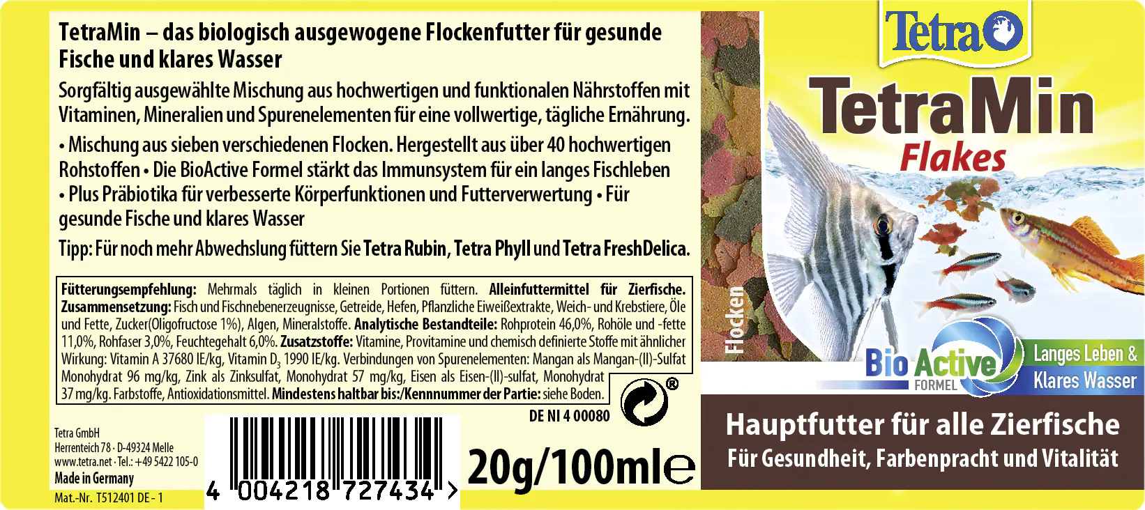 Tetra Min Flakes 100 ml