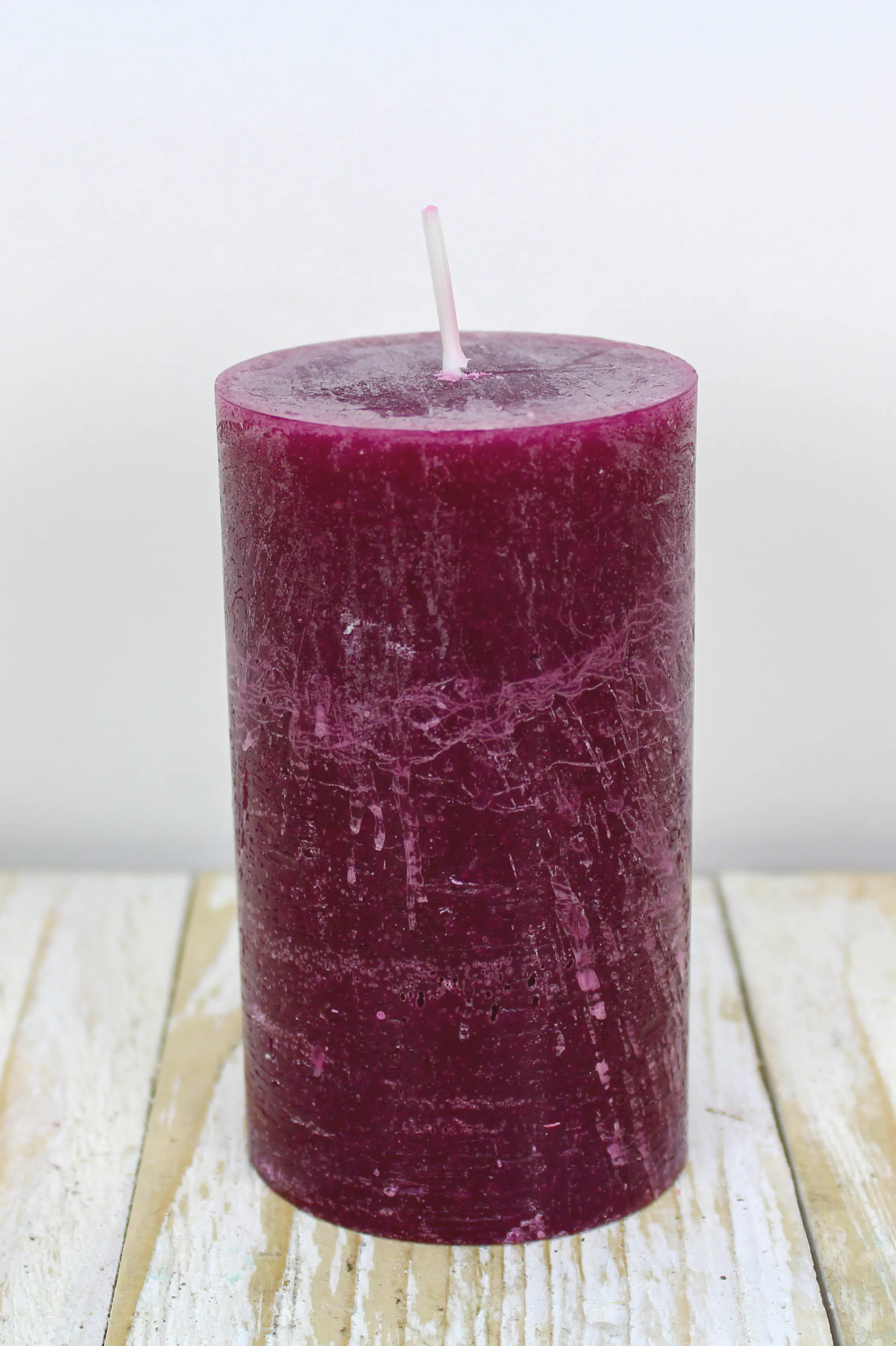 House of Rustic Kerze burgunder Ø 6,8 x 12 cm