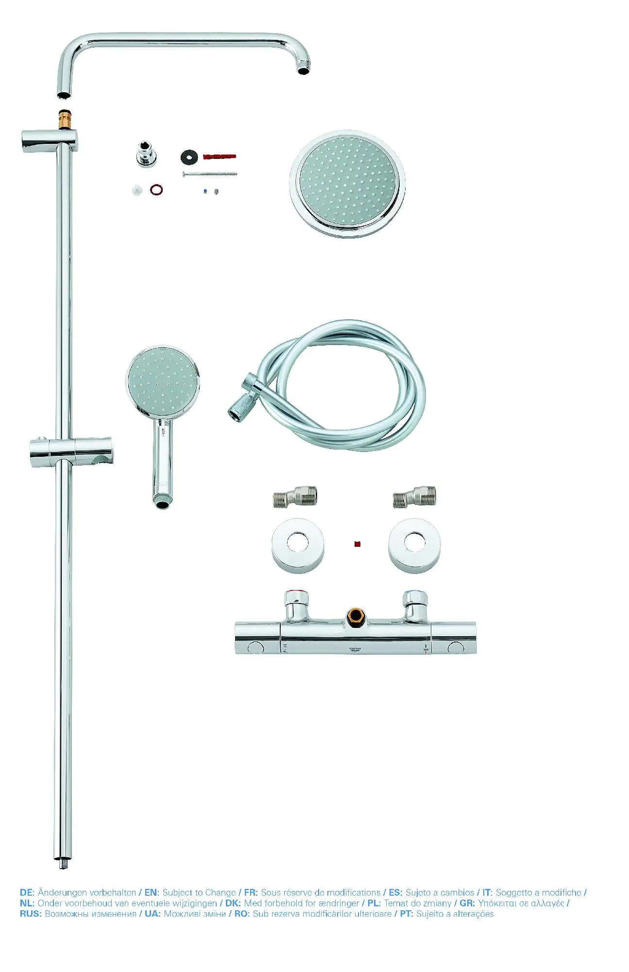 Grohe Duschsystem Tempesta C 160 verchromt, mit Thermostat Grohe Duschsystem Tempesta C 160 verchromt, mit Thermostat