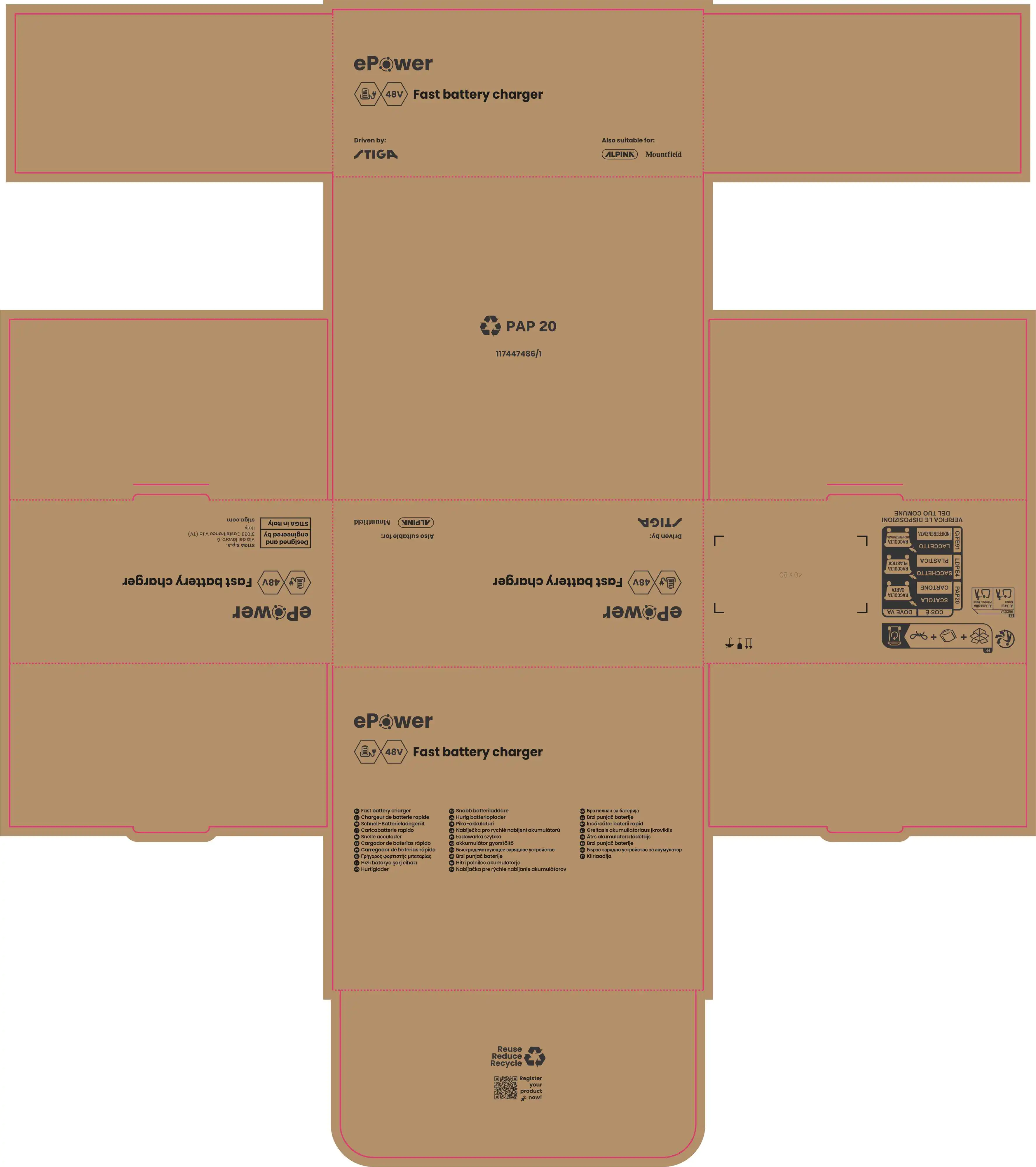 Stiga Schnell-Ladegerät C 430 F 48 V