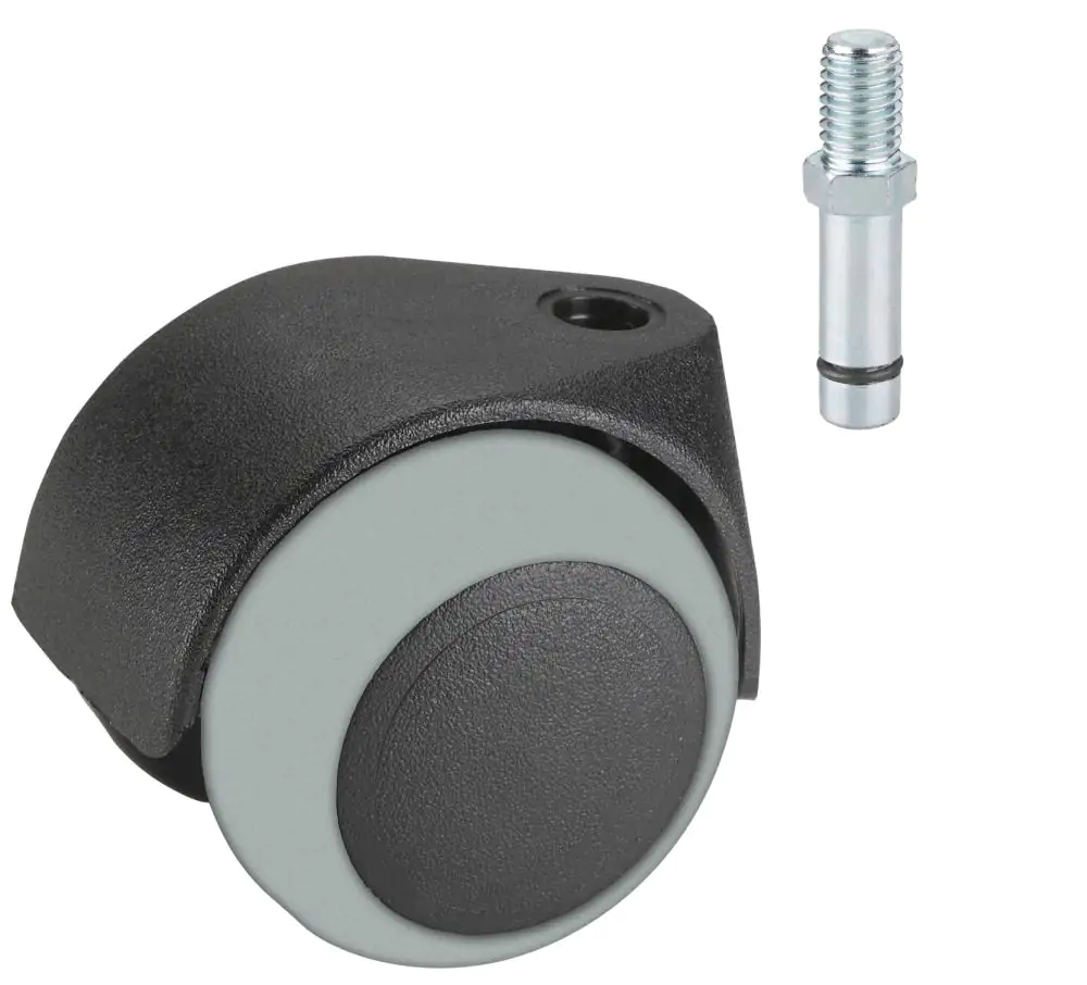 Doppelrolle inkl. Gewindestift, 50 x 60 mm