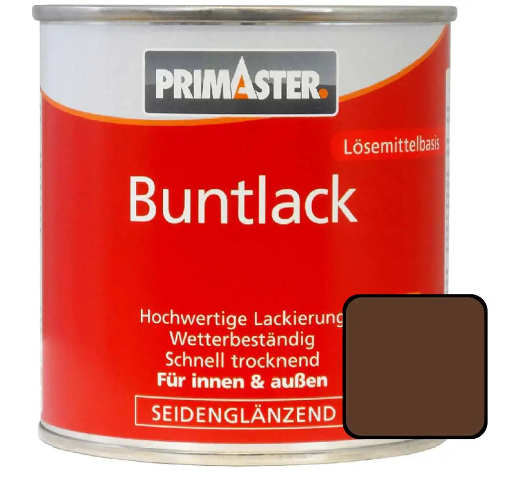 Primaster Buntlack RAL 8011 125 ml nussbraun seidenglänzend Primaster Buntlack RAL 8011 125 ml nussbraun seidenglänzend