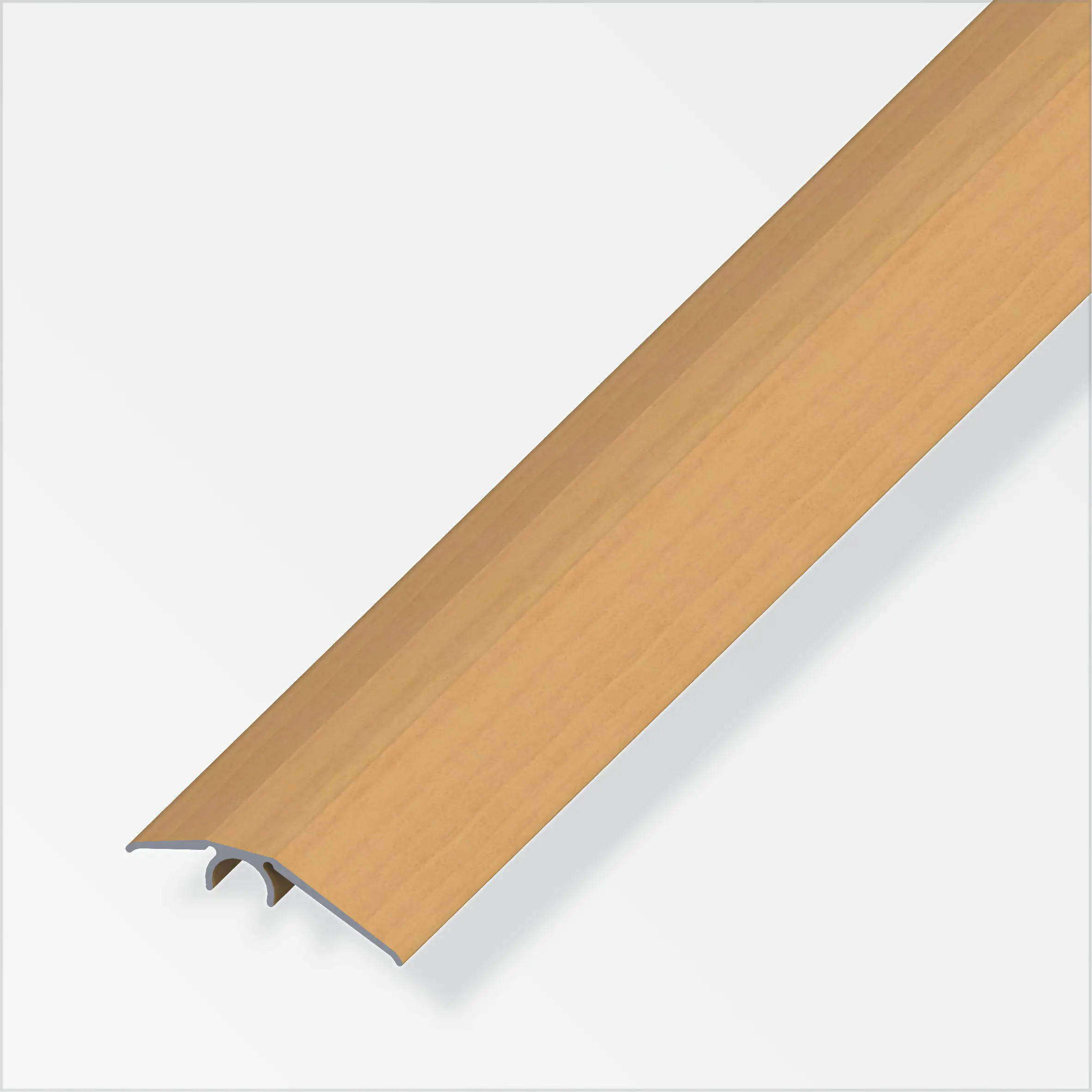 alfer Niveauausgleichs-Profil 1 m, 40 mm Alu beschichtet sublimiert buche