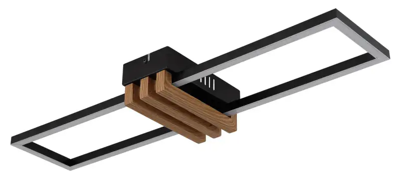 Globo Deckenleuchte Dakari I 60 x 16,8 cm schwarz warmweiß