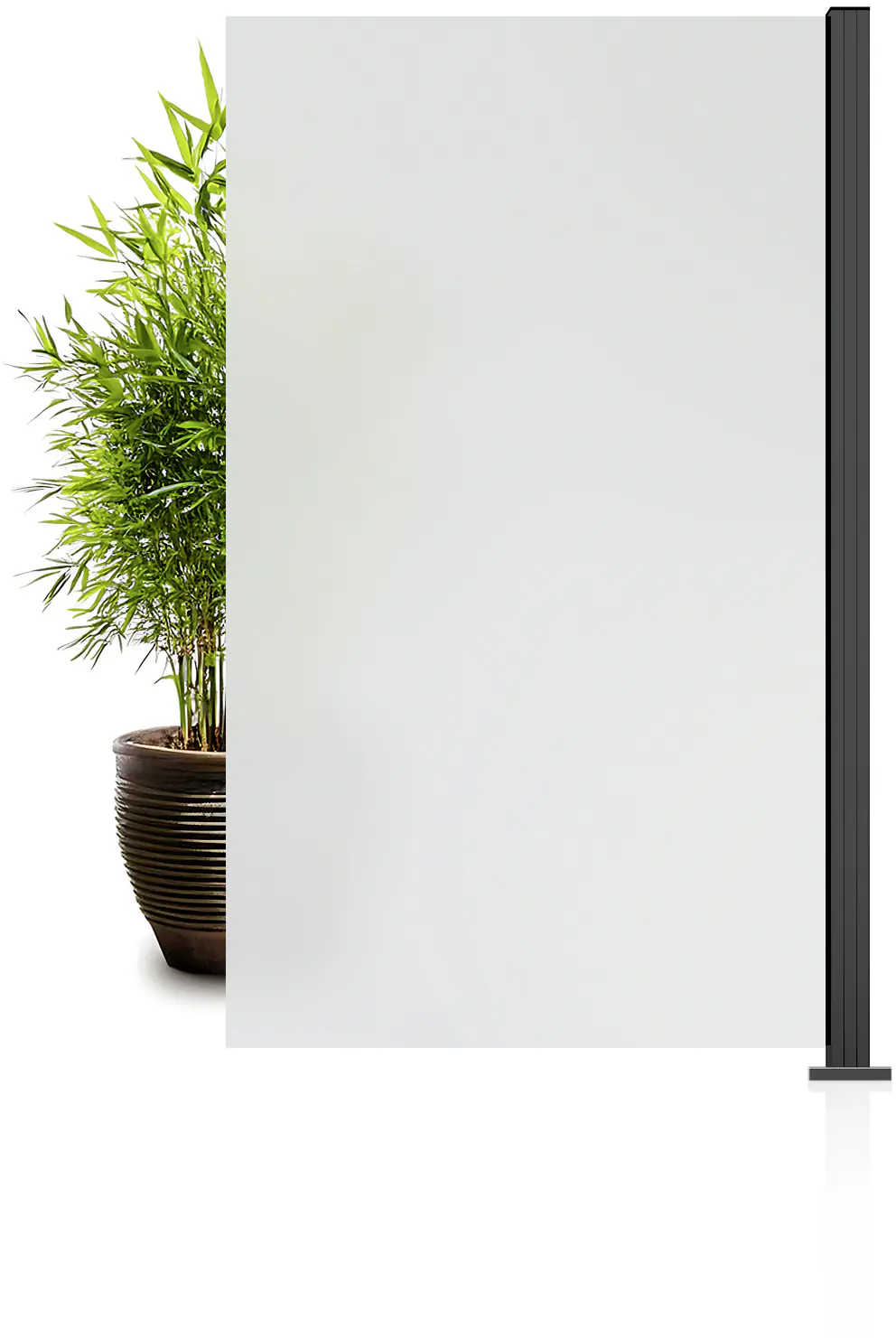 Ambiente Glaszaun Erweiterungsset Klarglas mit Siebdruck 187 x 107,2 cm anthrazit Ambiente Glaszaun Erweiterungsset Klarglas mit Siebdruck 187 x 107,2 cm anthrazit