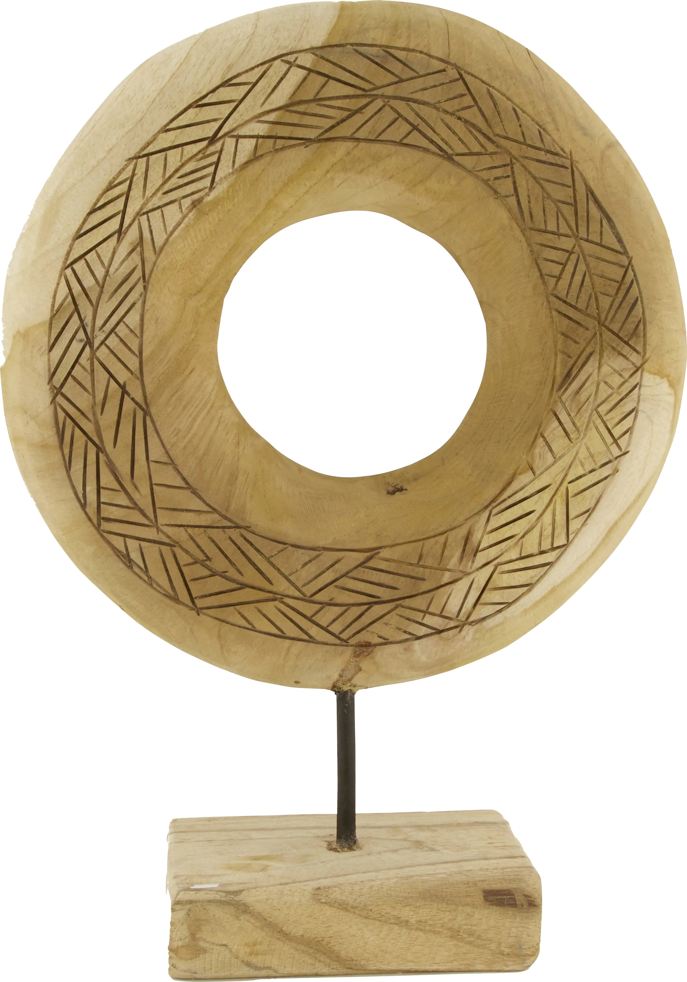 Dijk Statue Kreis Teak 22x 9 x 28 cm