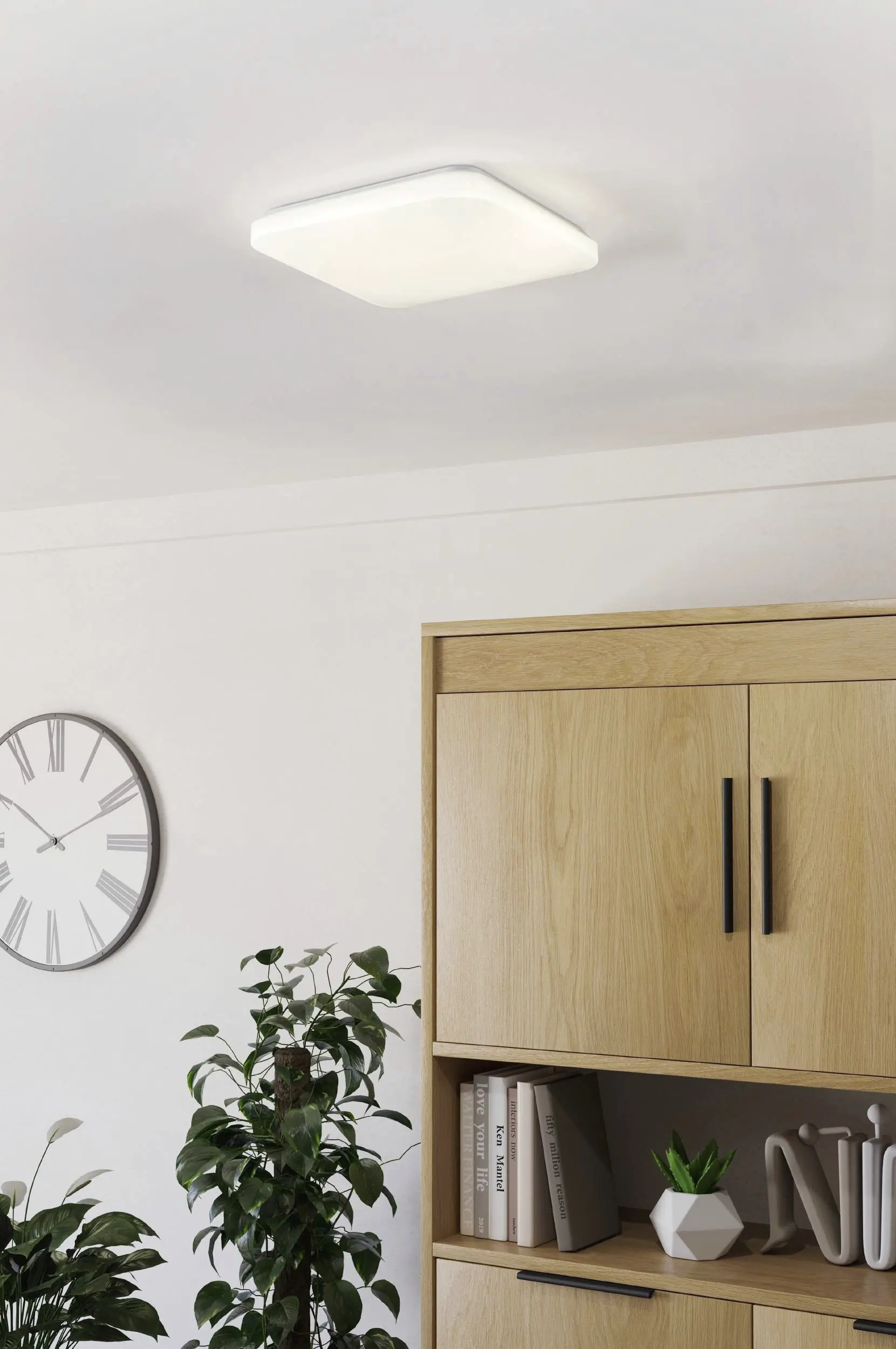 Eglo LED Deckenleuchte Pogliola weiß 33 x 33 cm warmweiß-kaltweiß Eglo LED Deckenleuchte Pogliola weiß 33 x 33 cm warmweiß-kaltweiß