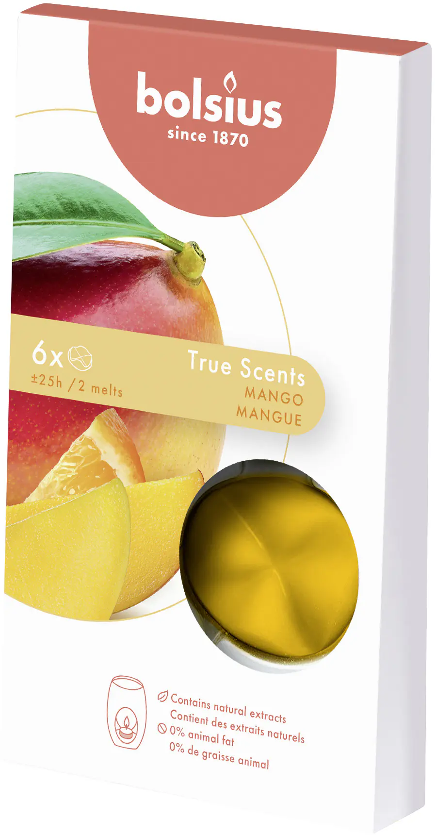 Bolsius True Scents - Wax Melts Mango, 6er Pack Bolsius True Scents - Wax Melts Mango, 6er Pack