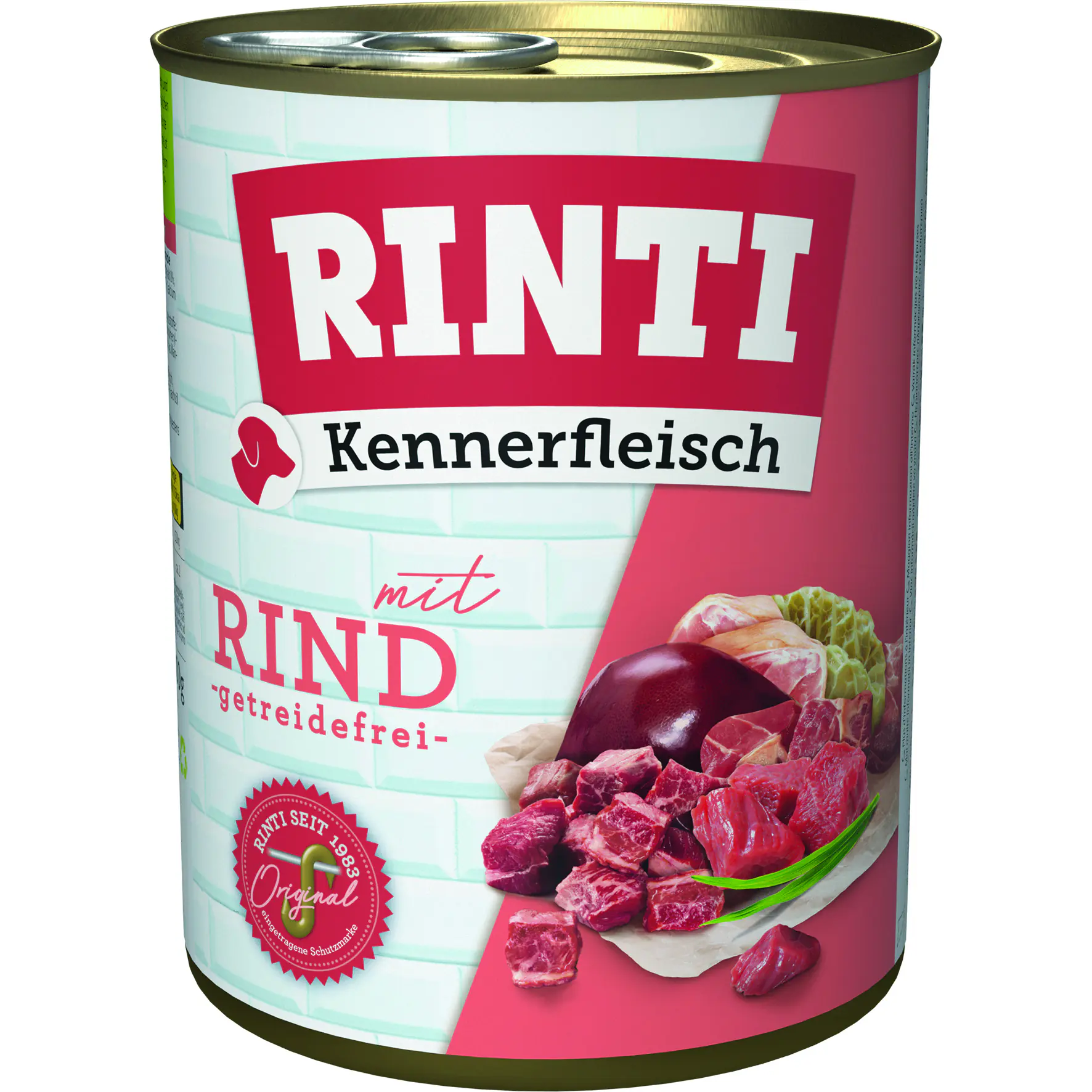 Rinti Kennerfleisch Hundenassfutter Adult getreidefrei 800 g Rind bei Kartonabnahme