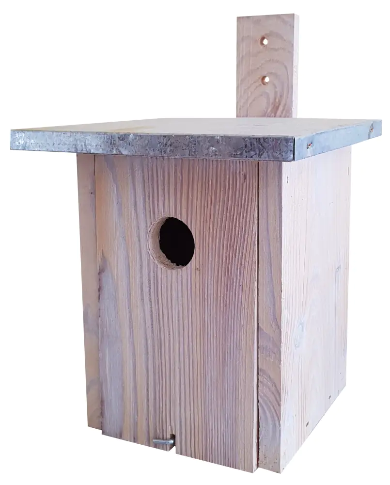 4251139104183 Nistkasten natur mit Metalldach LxBxH: 26x19,5x19 cm