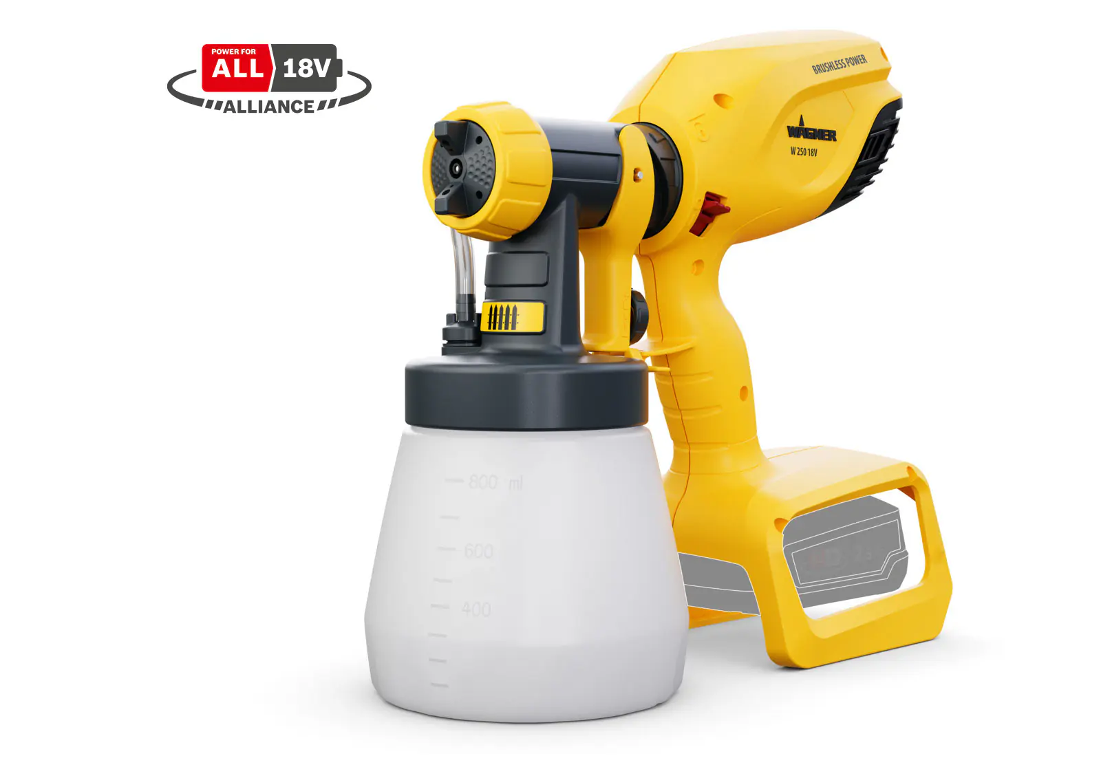 Wagner Akku-Farbsprühsystem W250 18 V Wood&Metal Sprayer