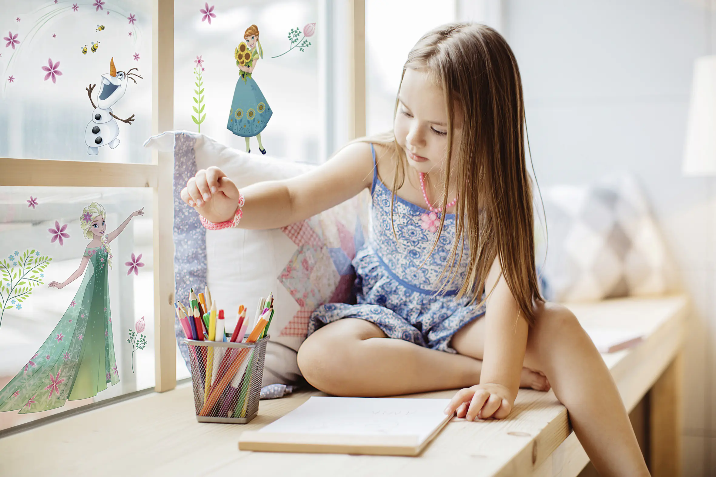 Komar Windowsticker Frozen Flower 31 x 31 cm  