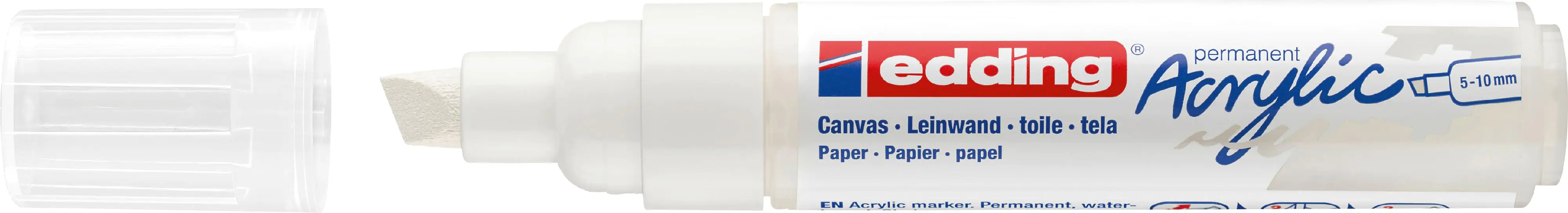 edding 5000 Acrylmarker breit verkehrsweiß 5 - 10 mm