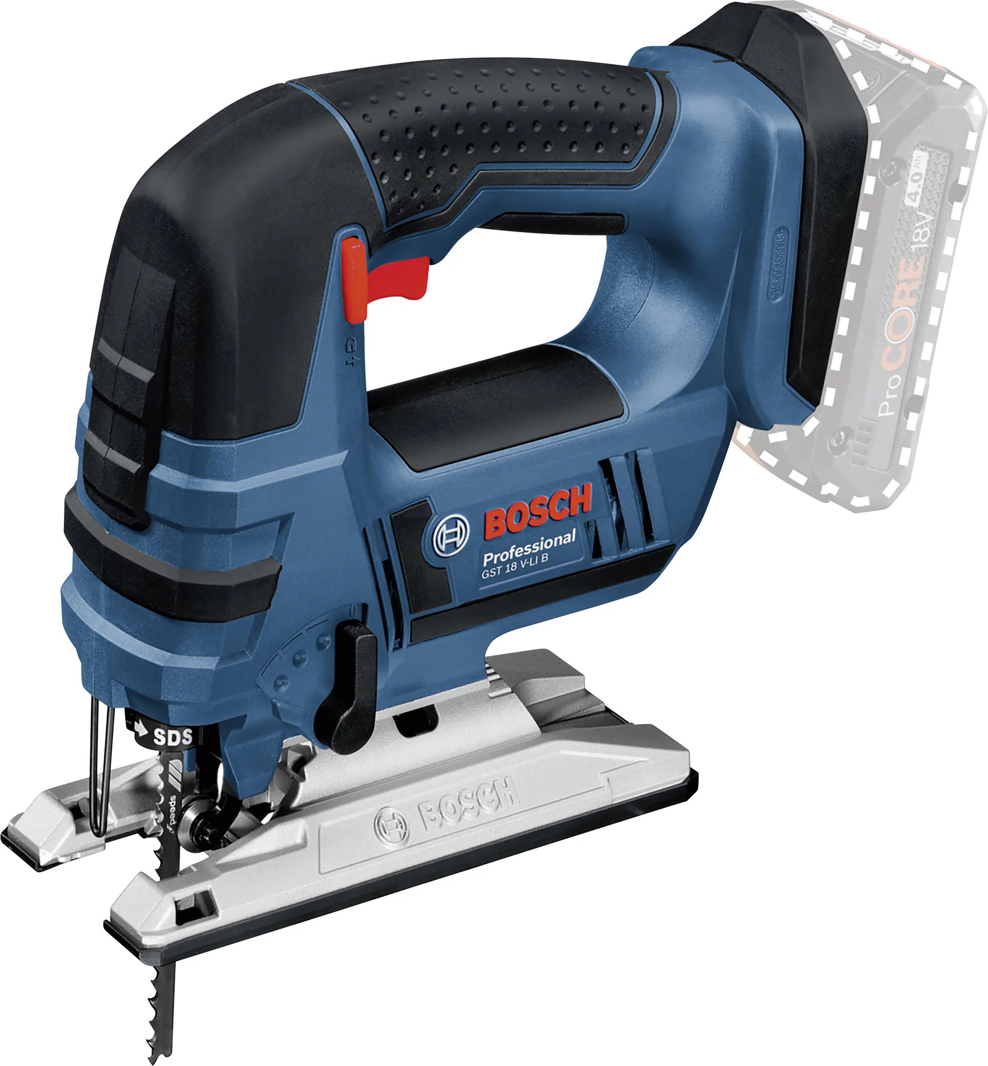 Bosch Professional Akku-Stichsäge GST 18 V-LI mit Pendelhub Solo Bosch Professional Akku-Stichsäge GST 18 V-LI mit Pendelhub Solo