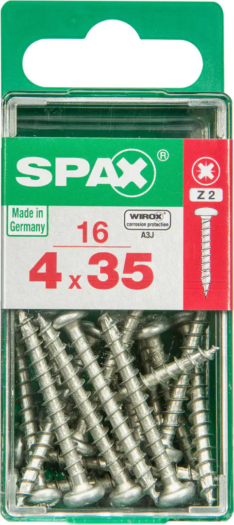Spax Universalschrauben 4.0 x 35 mm TX 20 - 16 Stk.