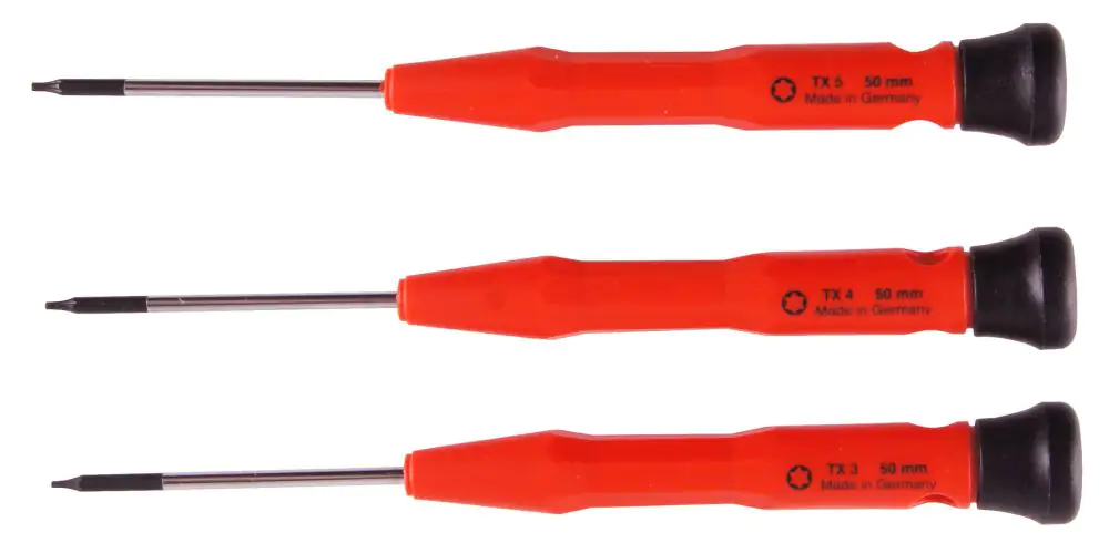 Connex Schraubendrehersatz 3-teilig Feinmechaniker TX 3 4 5