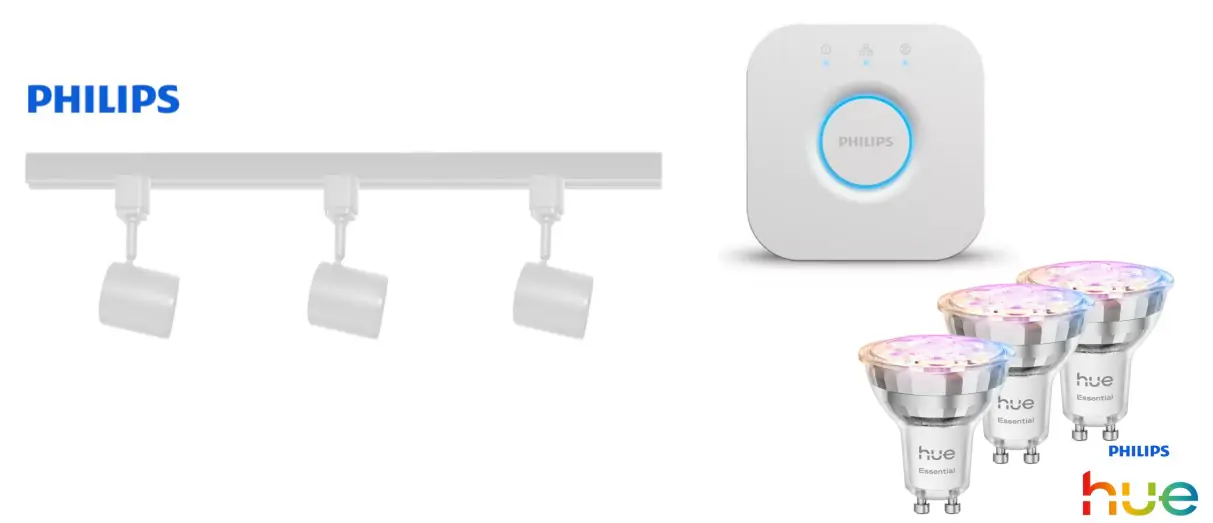 Philips LED Leuchten 3er Spot Zilo Easy Link + Smart-Home weiß 100 cm warmweiß-kaltweiß RGB