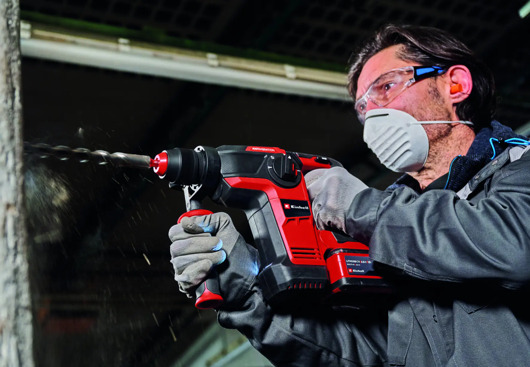 Einhell Akku-Bohrhammer TP-HD 18/28 Li BL+4 18 V inkl. Akku & Ladegerät