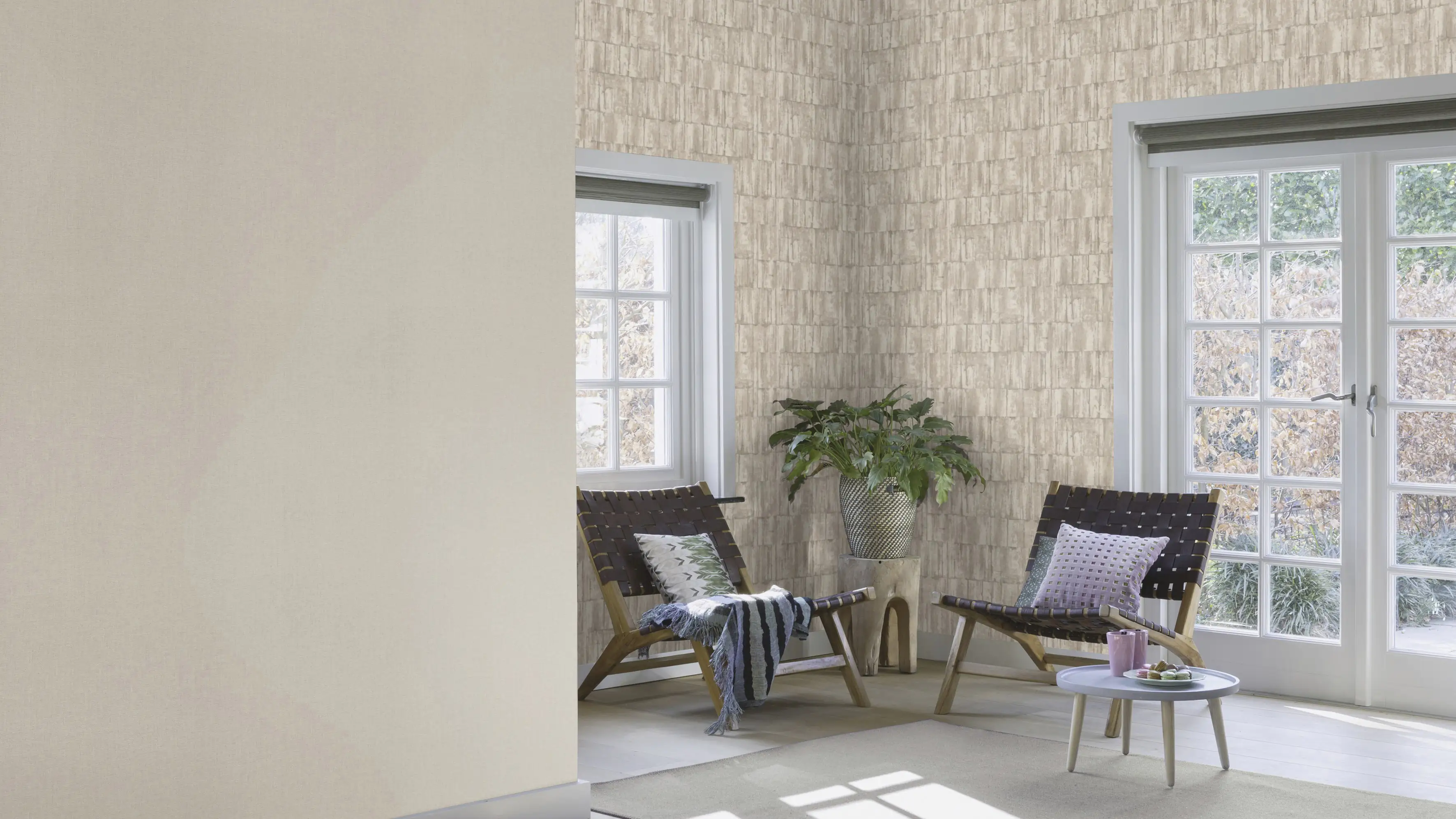 Rasch Vliestapete 560329 Barbara Home III, Metall beige, 10,05 x 0,53 m