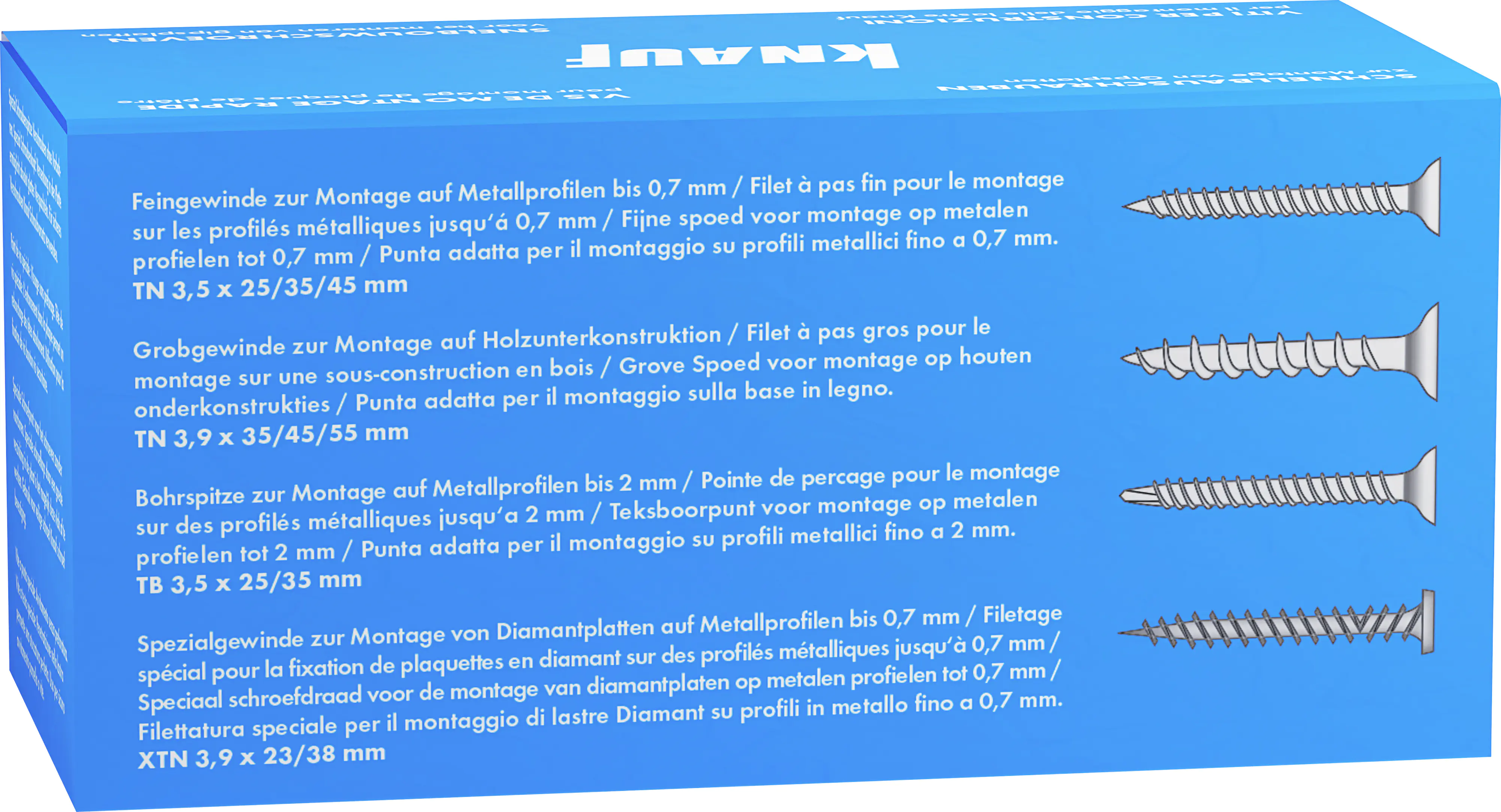 Knauf Schnellbauschrauben 3,9 x 55 mm, PH 1, 100 Stück