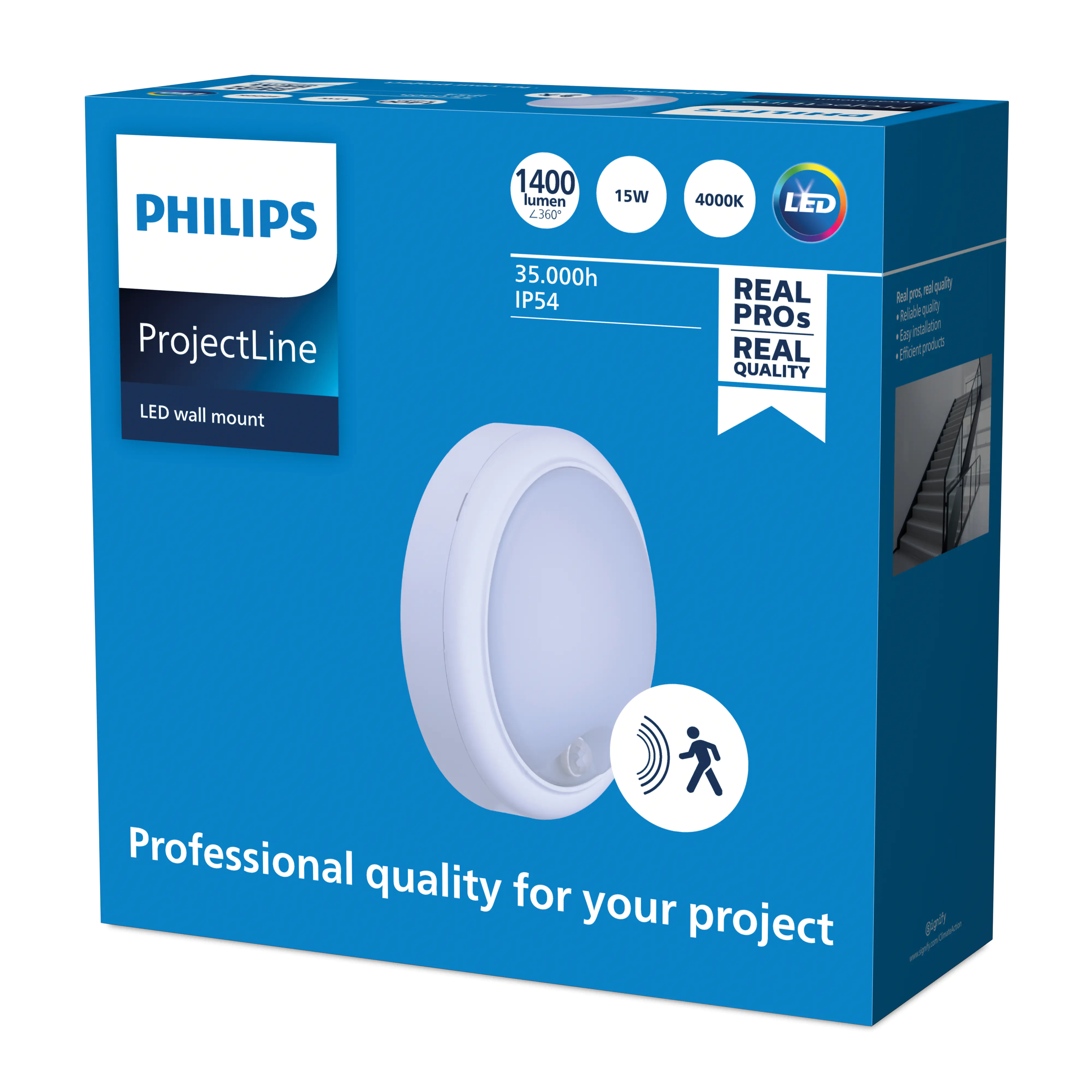 Philips LED-Wandleuchte Projectline 15W warmweiß