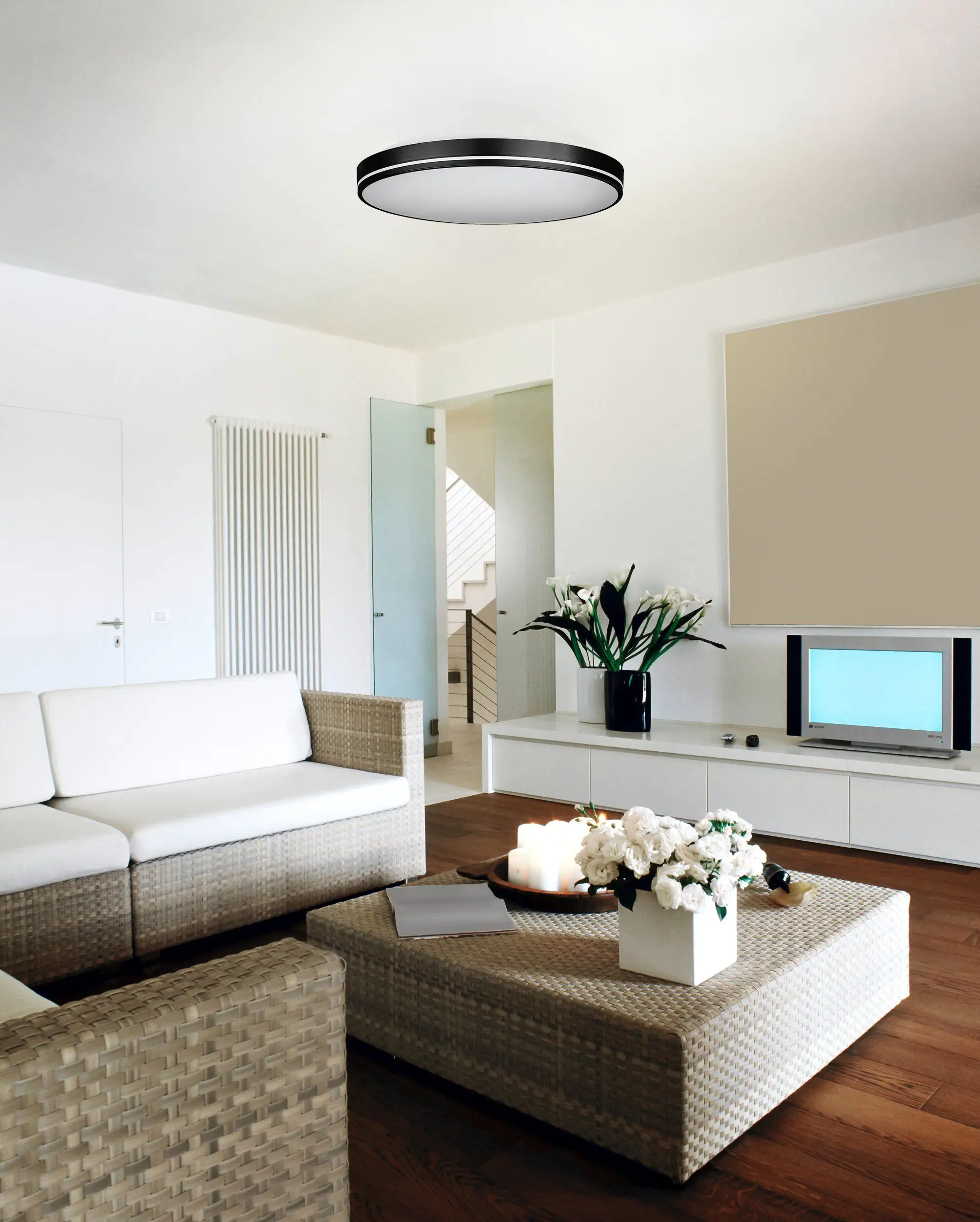 Eglo LED Deckenleuchte Orotava schwarz Ø 39,5 cm