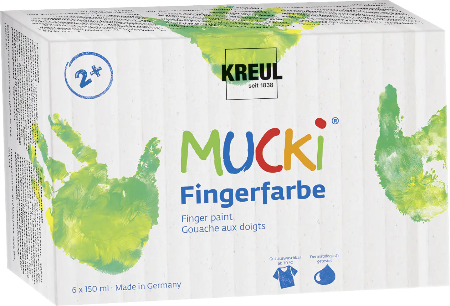Kreul Mucki Fingerfarbe 6er Set je 50 ml Kreul Mucki Fingerfarbe 6er Set je 50 ml
