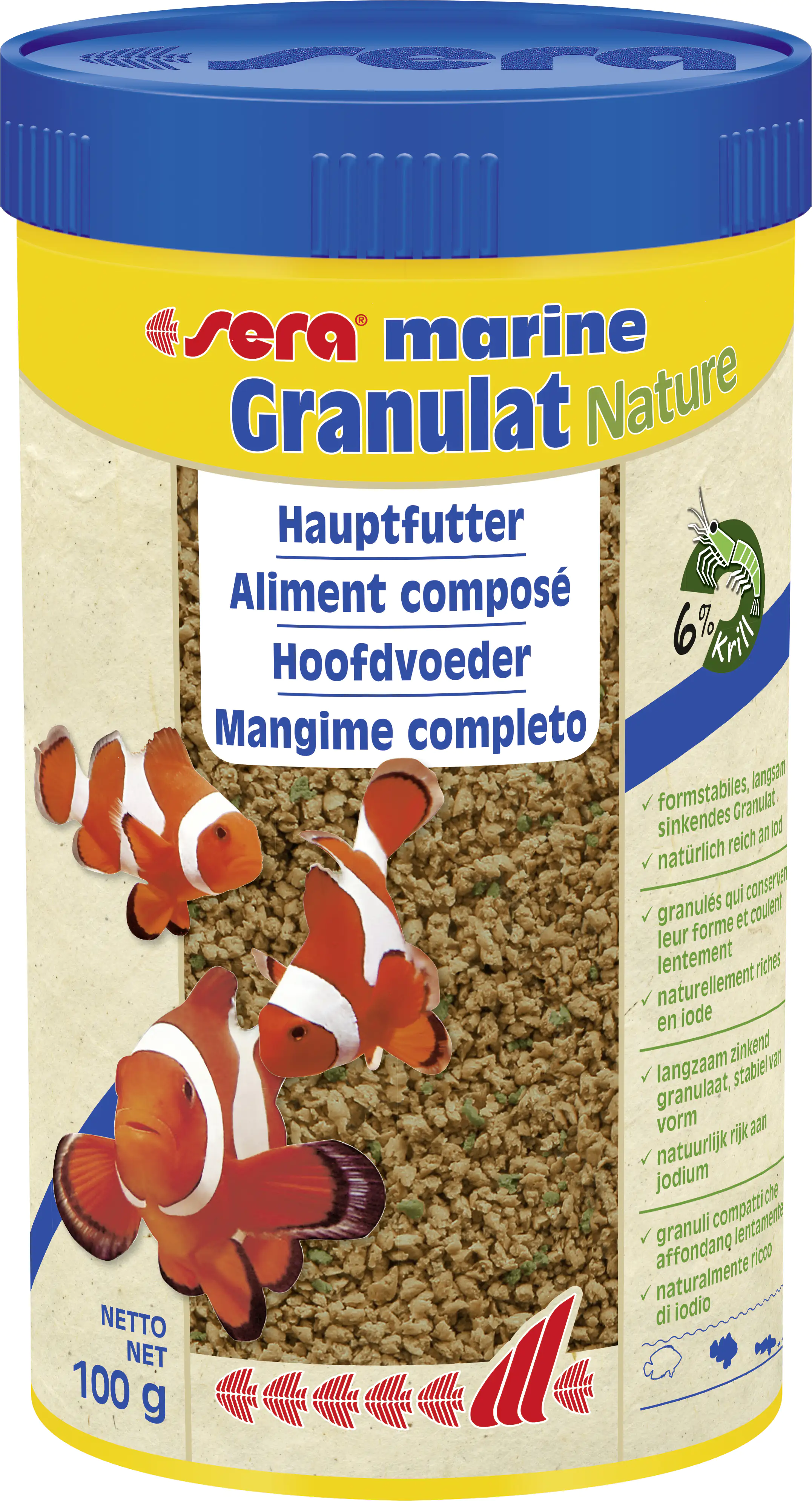 Sera marine Granulat Nature 250 ml