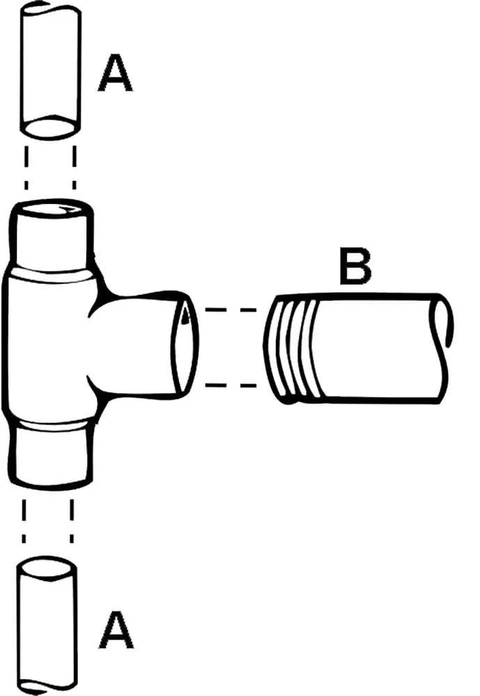 Cornat Löt-T-Stück Fitting Ø 22 mm / 3/4"
