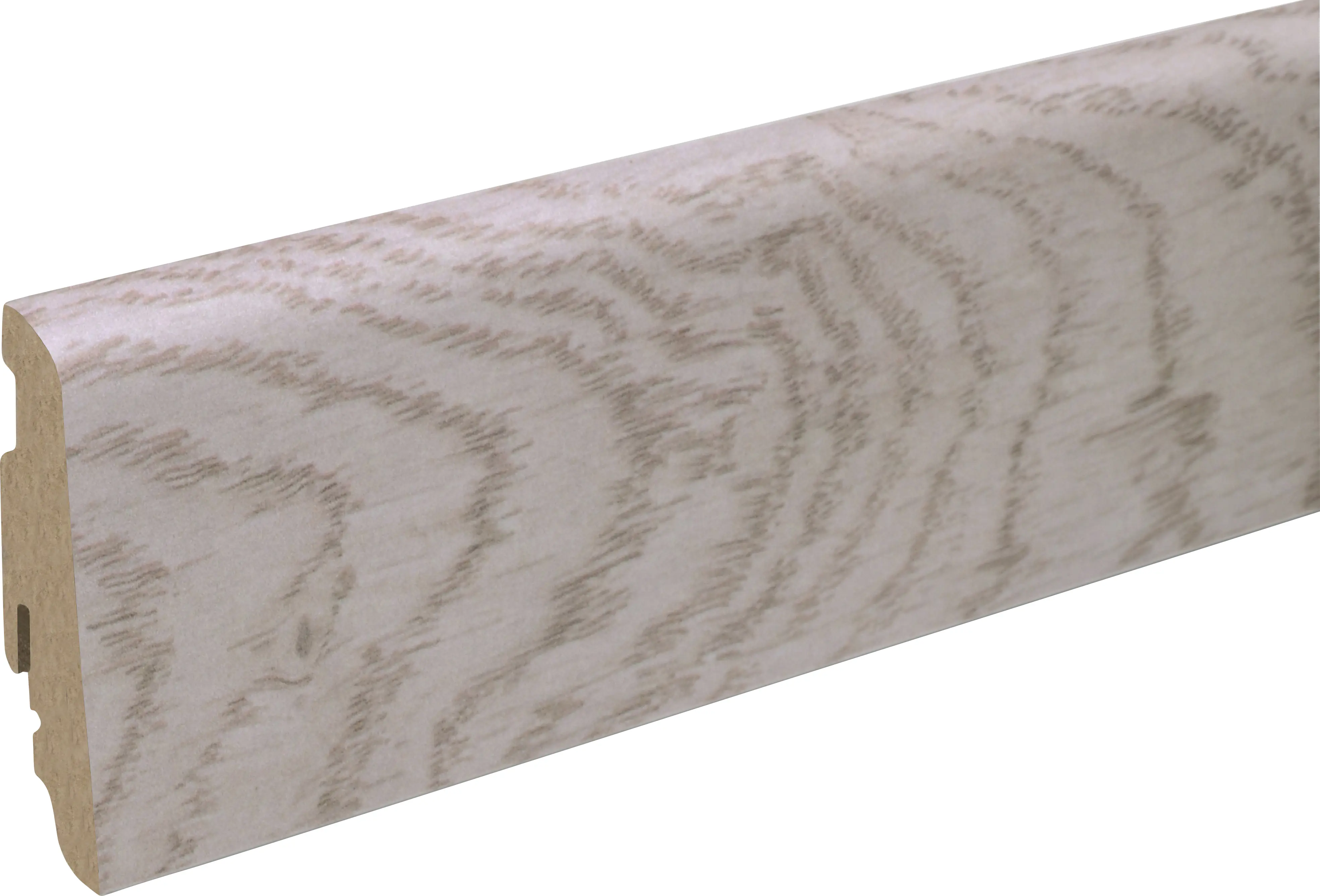 Neuhofer Fußleiste 240 cm 58 x 19 mm Eiche hell