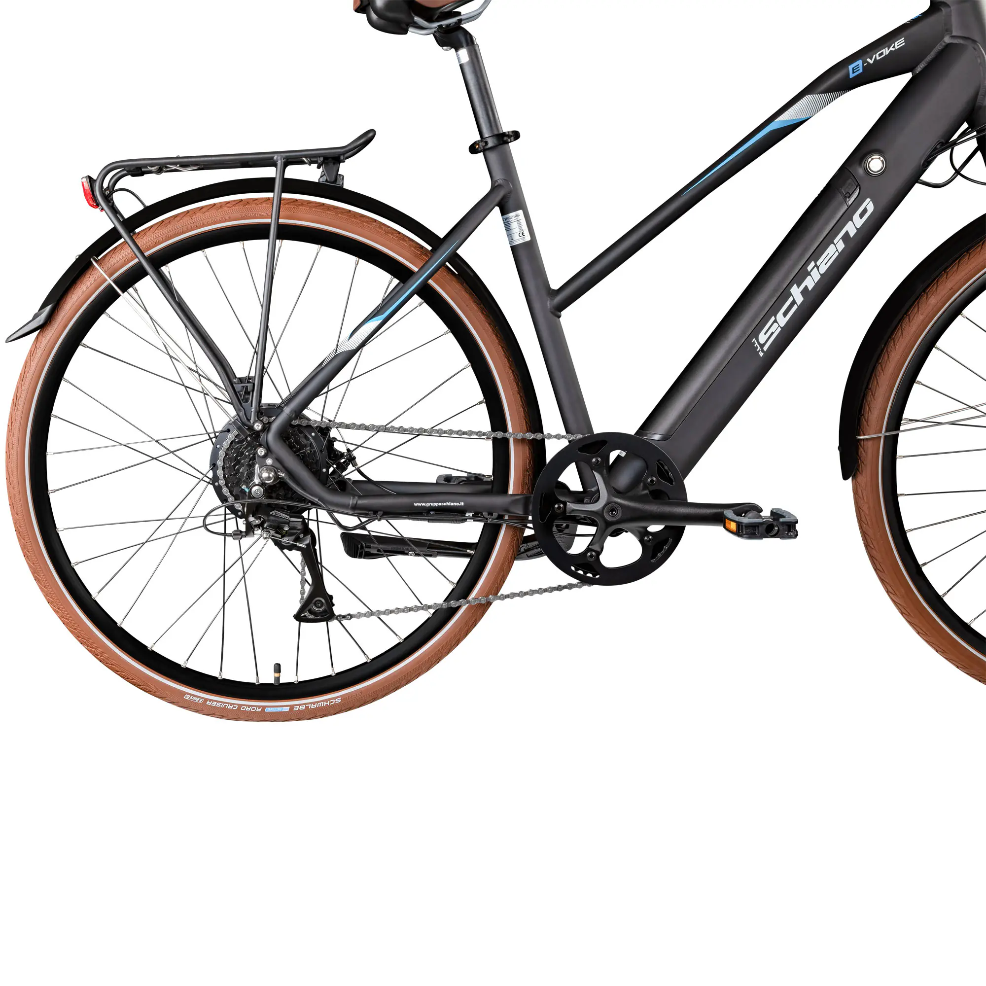 Schiano E-Bike Voke Trekking 28 Zoll 8-Gang 418 Wh grau