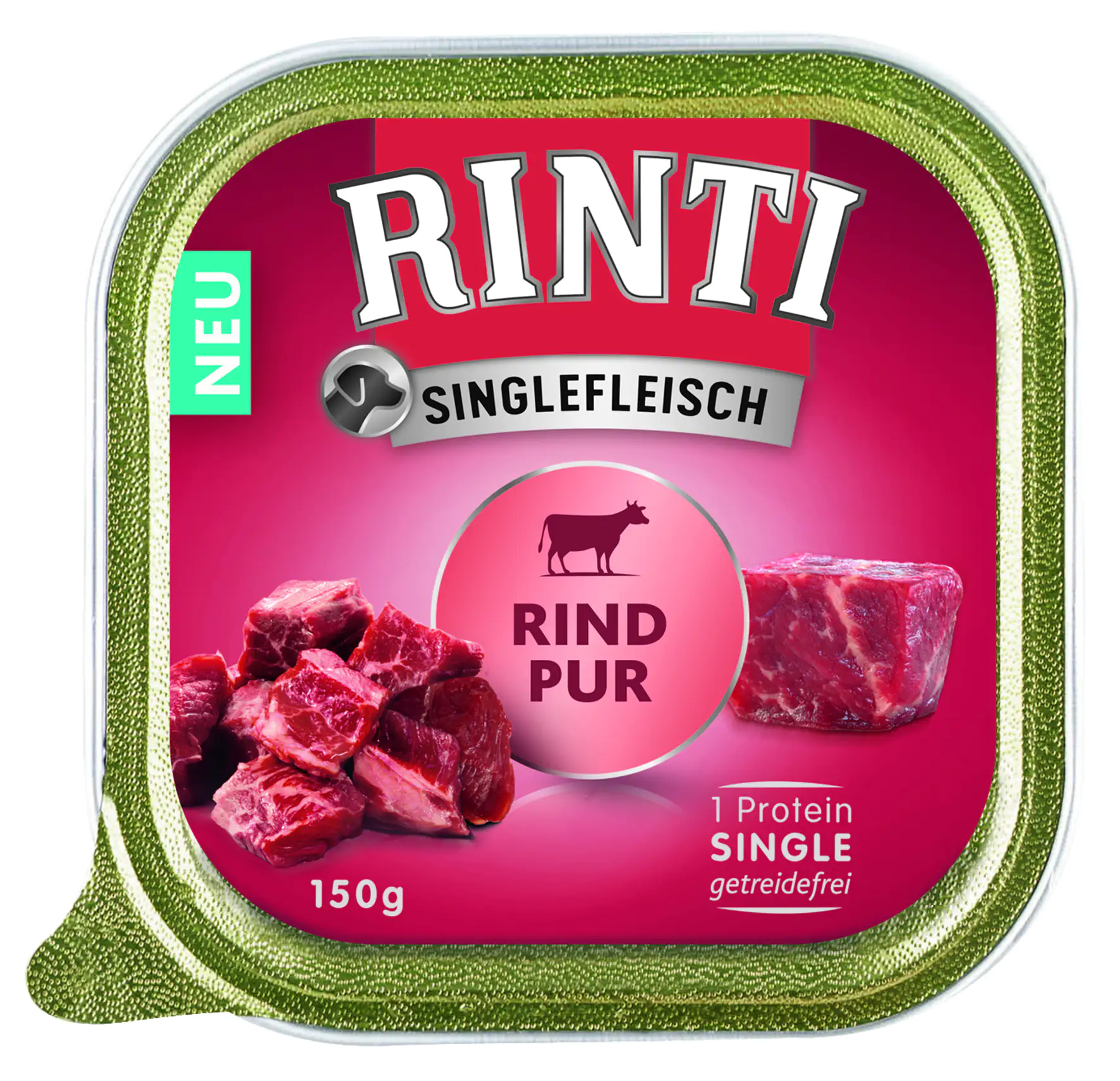 Rinti Singlefleisch Hundenassfutter Adult 150 g Rind