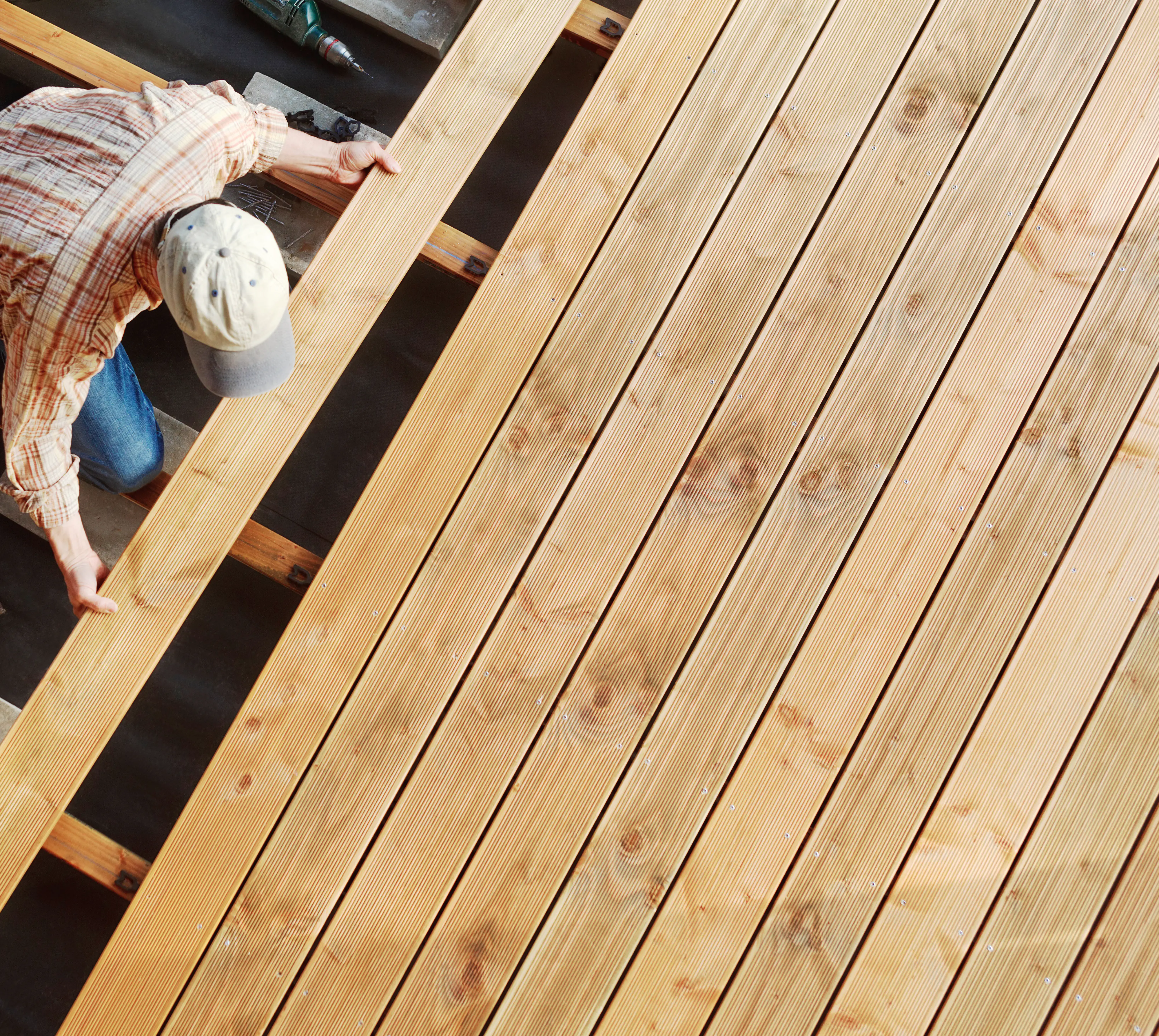 Terrassendiele Douglasie 200 x 14,5 x 2,8 cm grob/fein unbehandelt