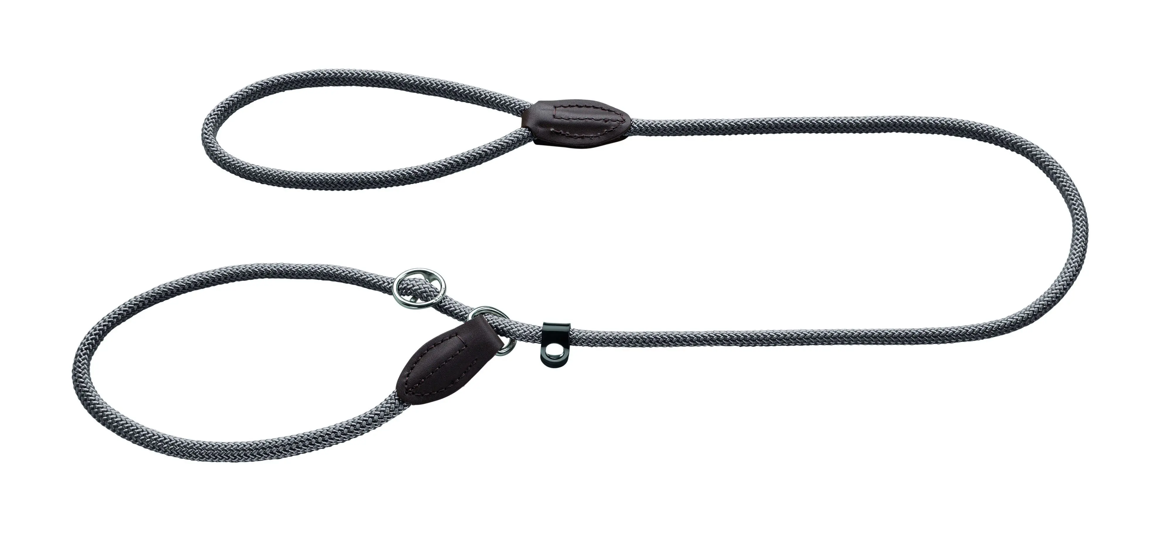 Hunter Hundeleine Freestyle mit Halsung 1,7 m x 0,8 cm grau