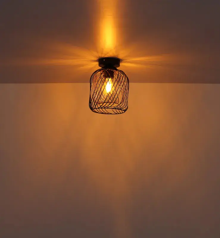 Globo Deckenleuchte Dichti Ø 18 x 24,5 cm schwarz matt