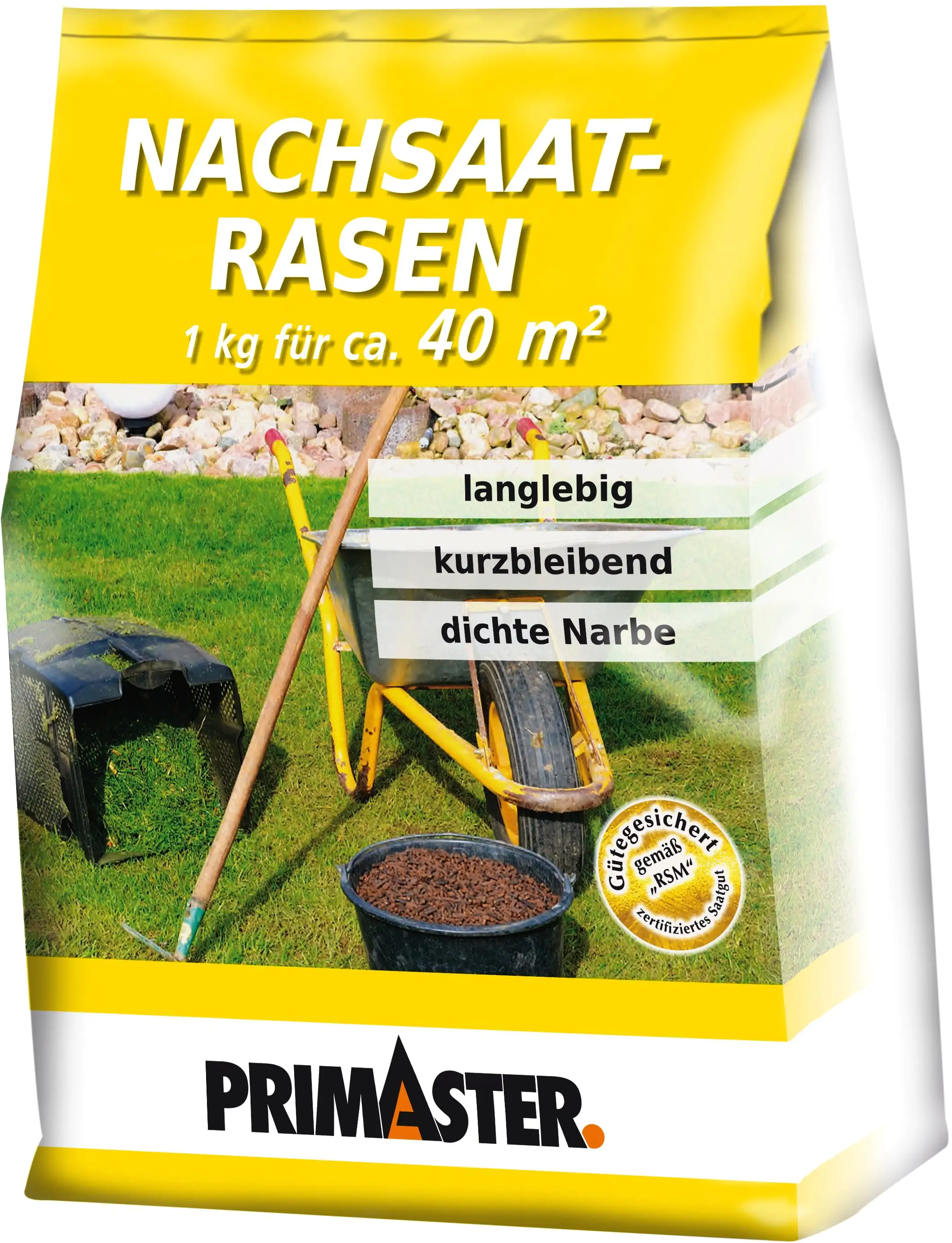 Primaster Rasensaatgut Nachsaatrasen 1 kg, für ca. 40 m²