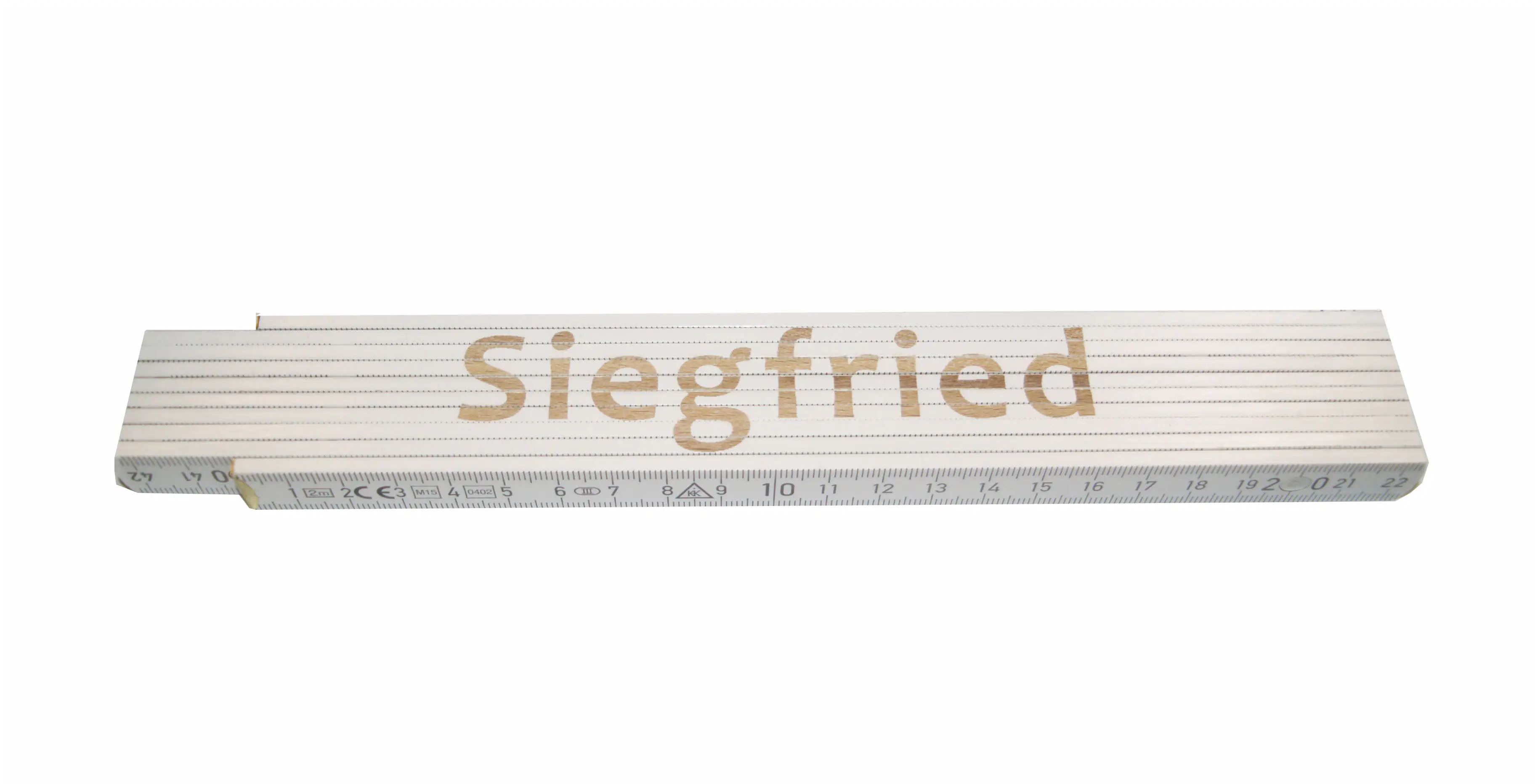 Zollstock Siegfried 2 m weiß