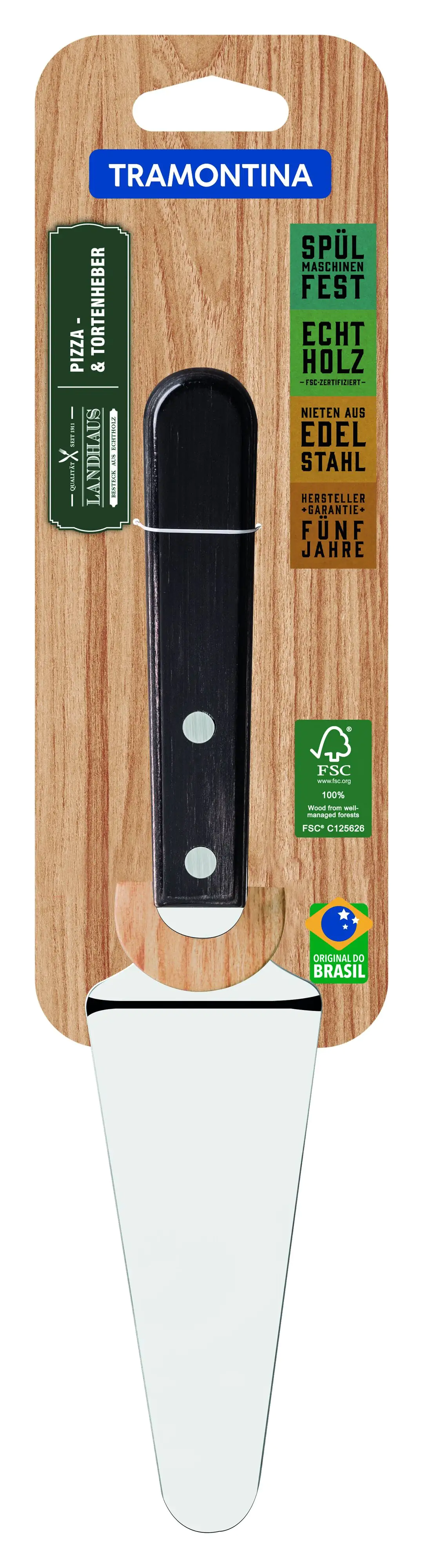Tramontina Torten- Pizzaheber Landhaus mit Holzgriff