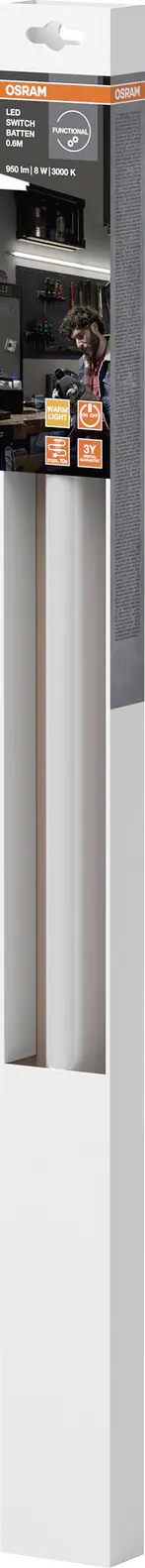 Osram LED Lichtleiste Switch Batten 60 cm 8 Watt 