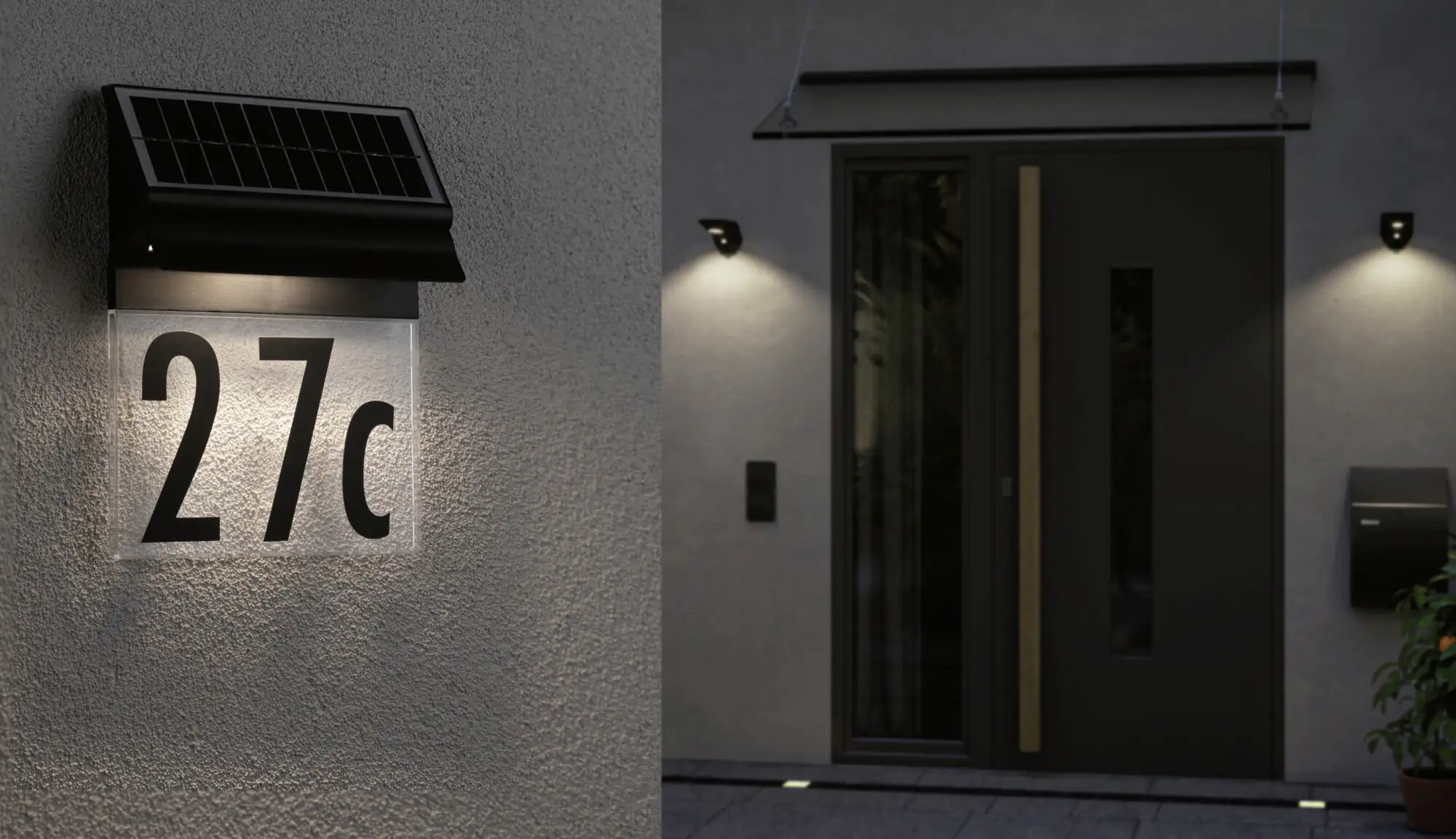 Paulmann Solar LED Hausnummernleuchte Paulmann Solar LED Hausnummernleuchte
