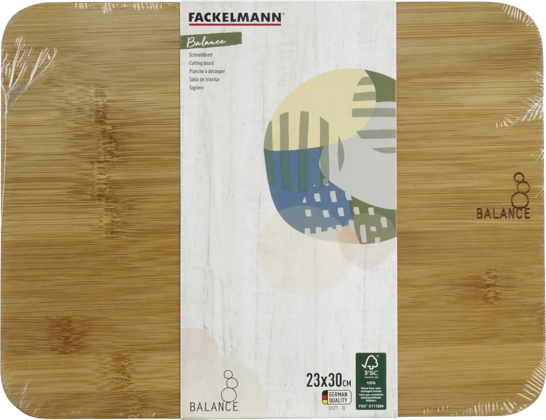 Fackelmann Schneidebrett Balance Bambus