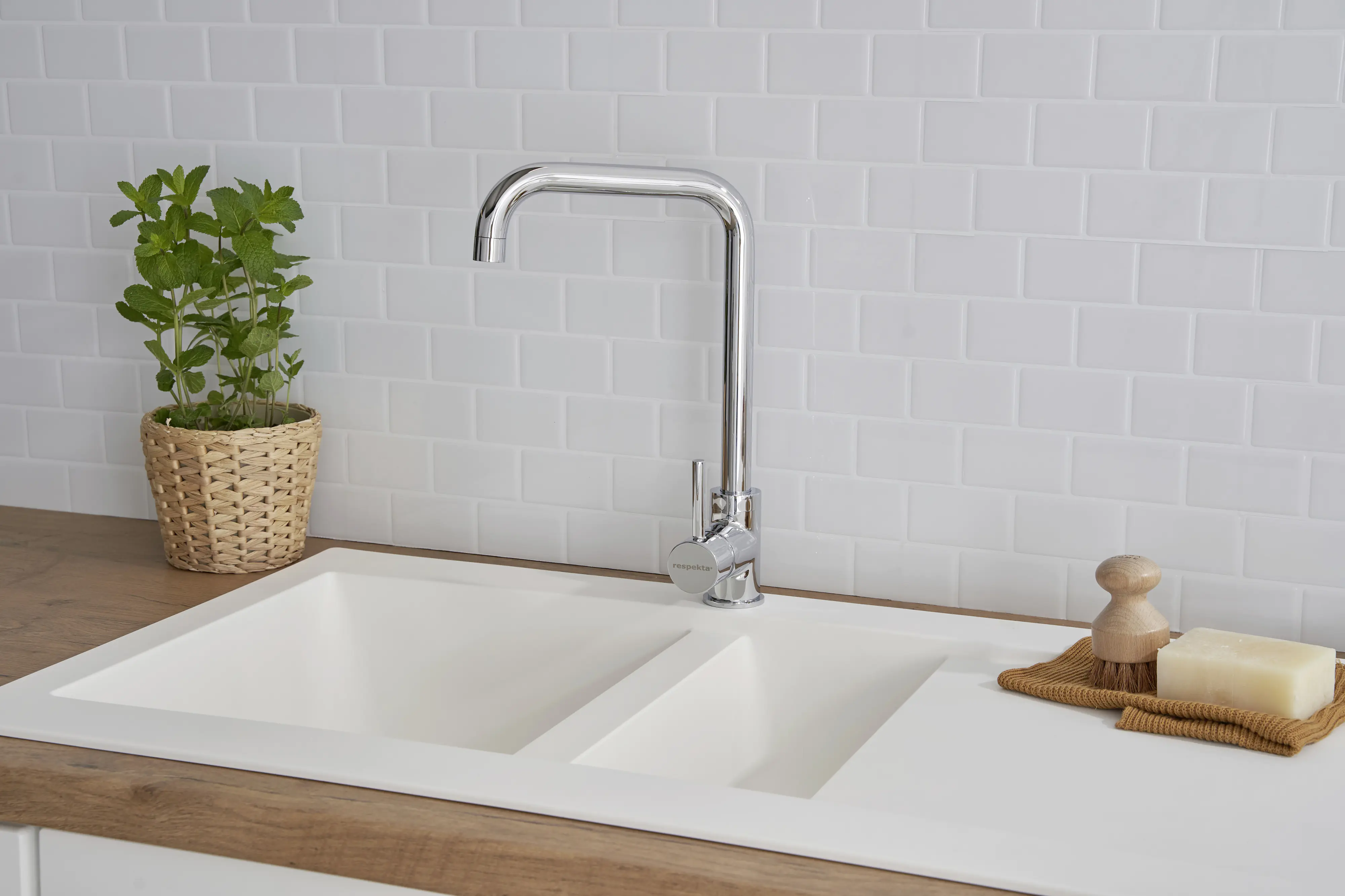 respekta Mineralite Einbauspüle DENVER100X50W respekta Mineralite Einbauspüle DENVER100X50W