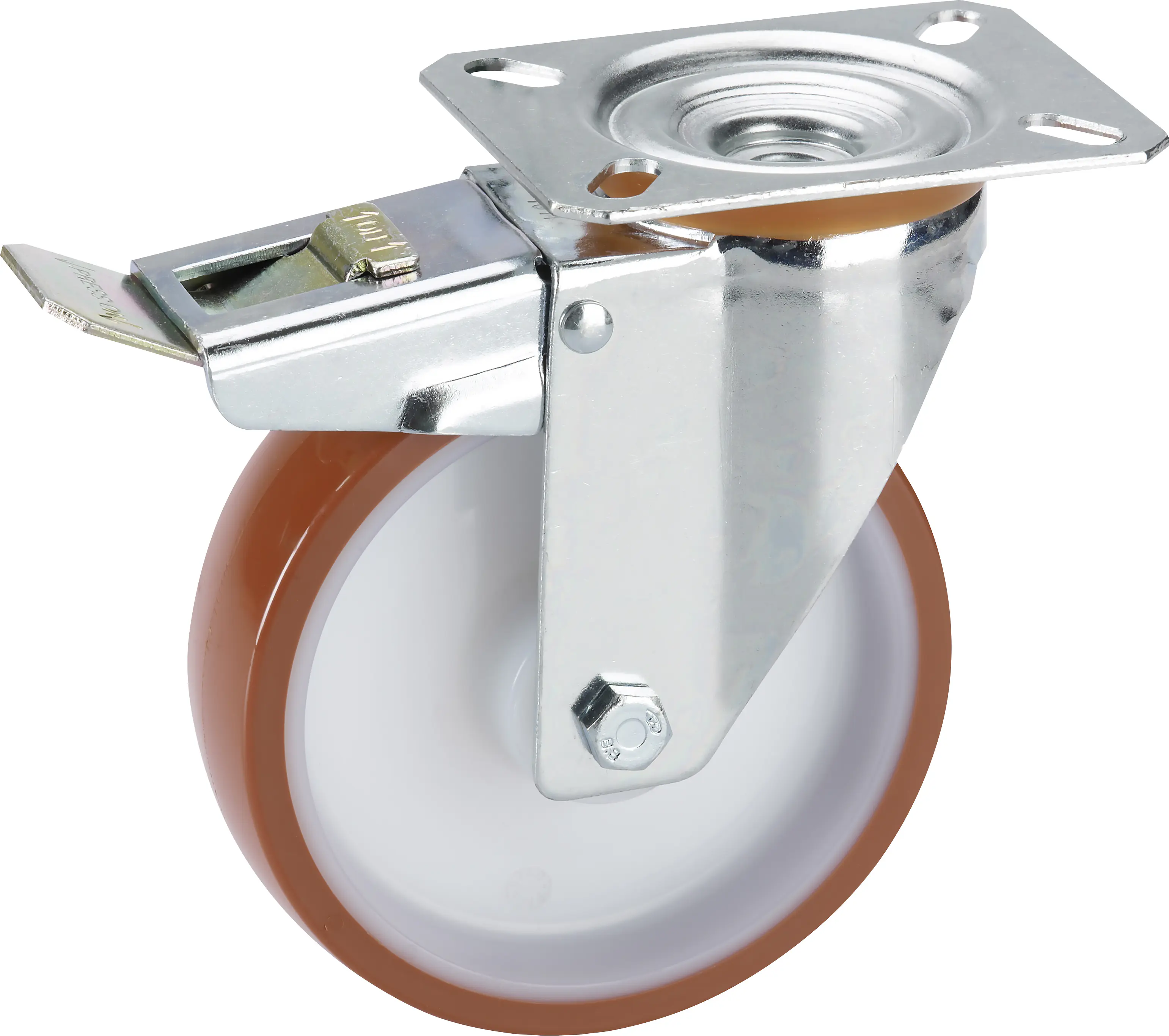 Geräte-Lenkrolle mit Totalfeststeller 100 x 30 mm Tragkr. 150 kg