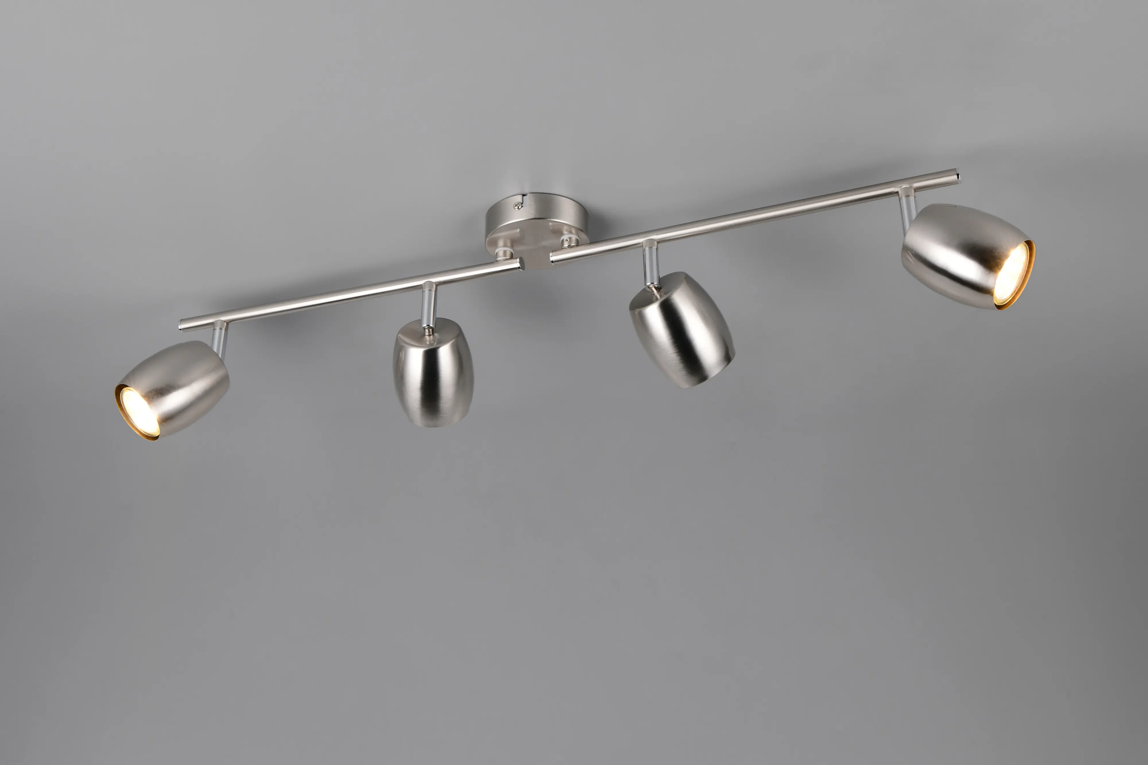 Reality Deckenstrahler 4er Spot Nancy GU10 nickel matt Reality Deckenstrahler 4er Spot Nancy GU10 nickel matt