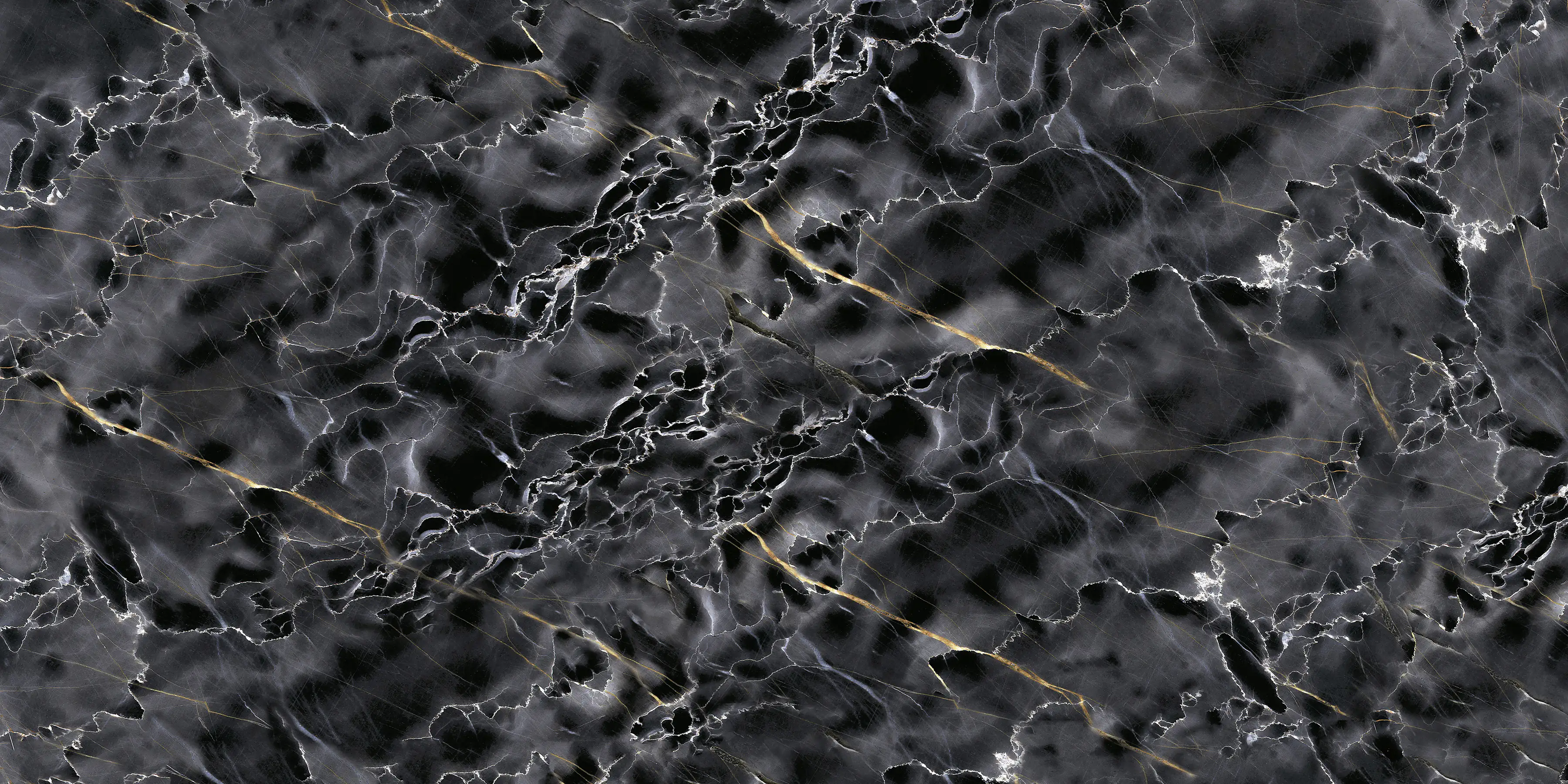 Bodenfliese Feinsteinzeug Dark Wave 60 x 120 cm schwarz