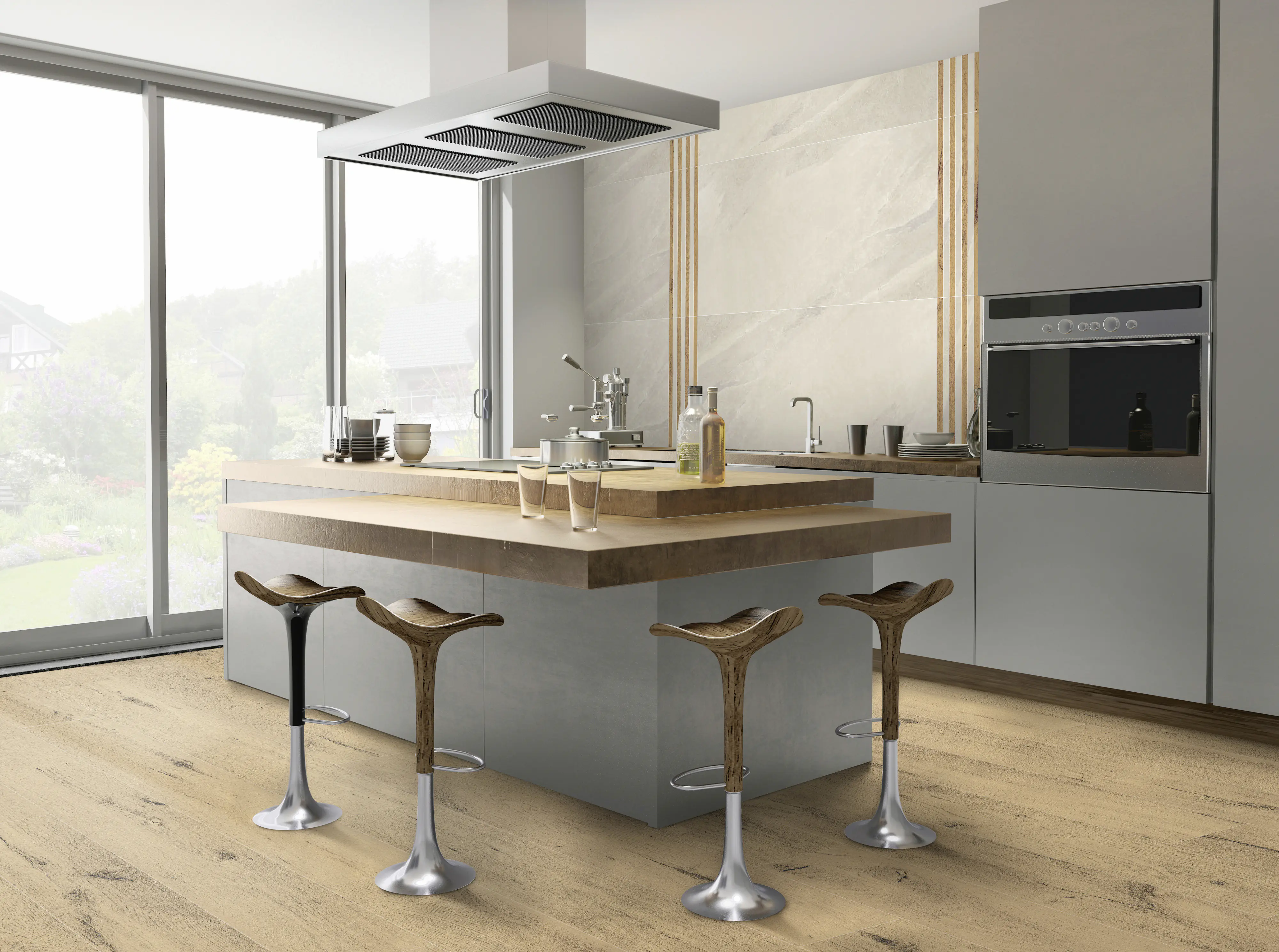 Bodenfliese Feinsteinzeug Mountain 60 x 120 cm beige